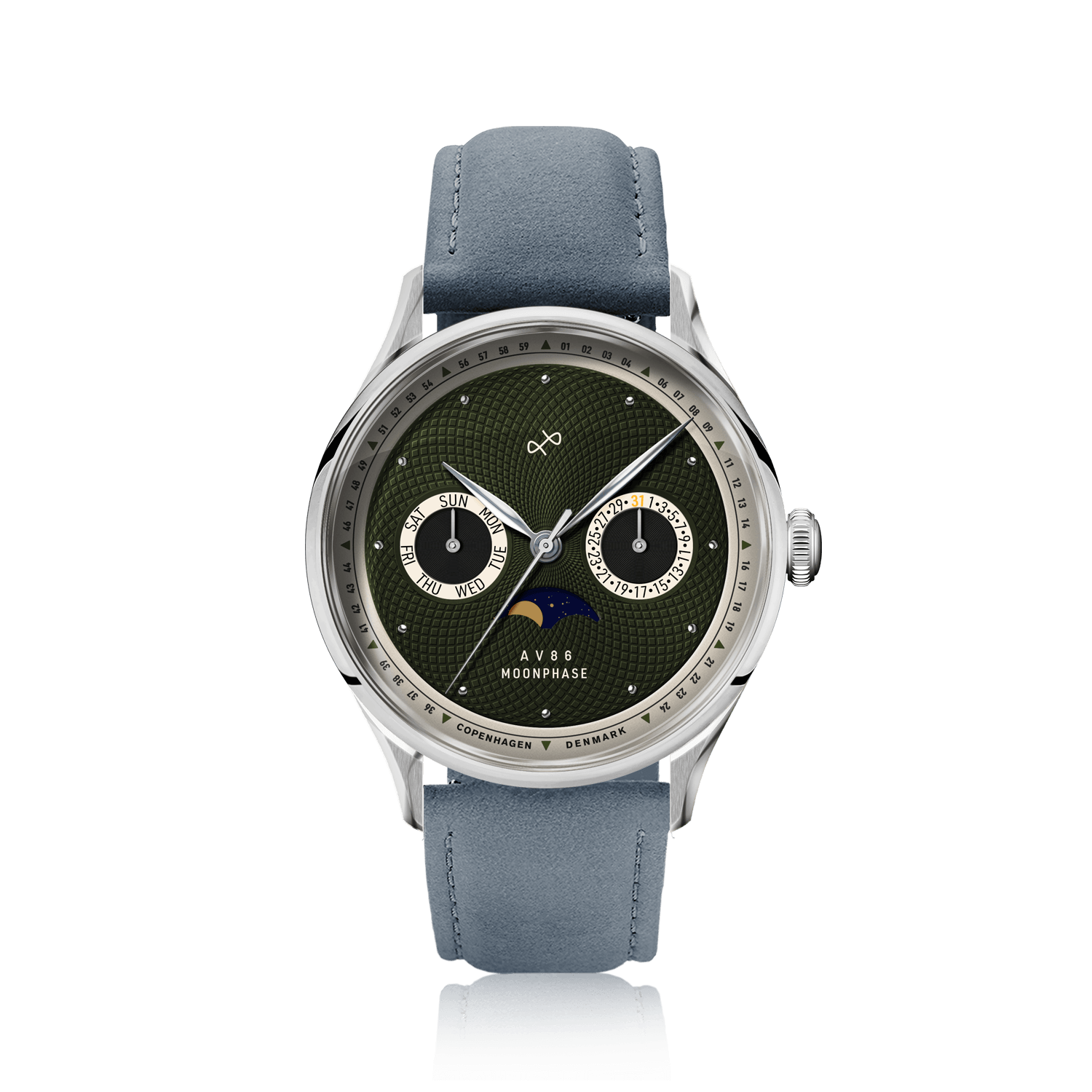 1968 Moonphase, Steel / Green