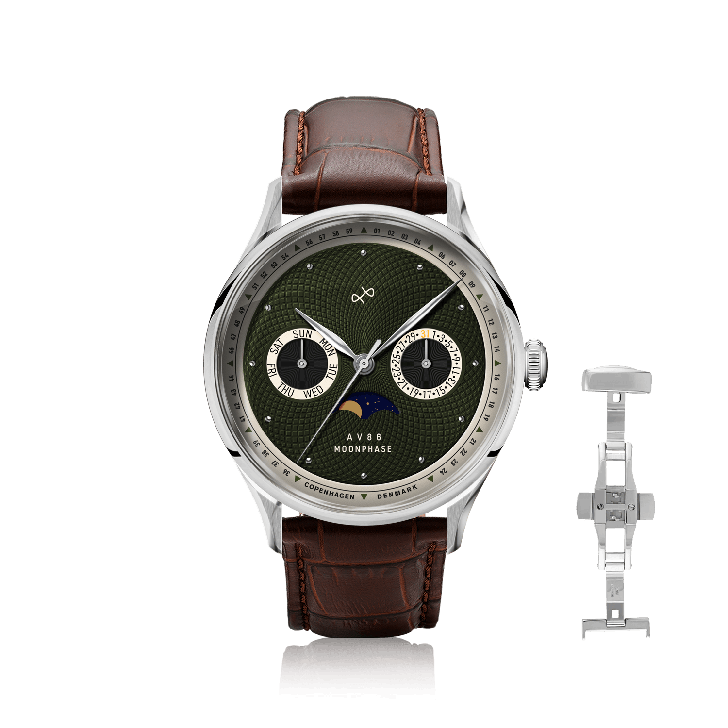 1968 Moonphase, Steel / Green