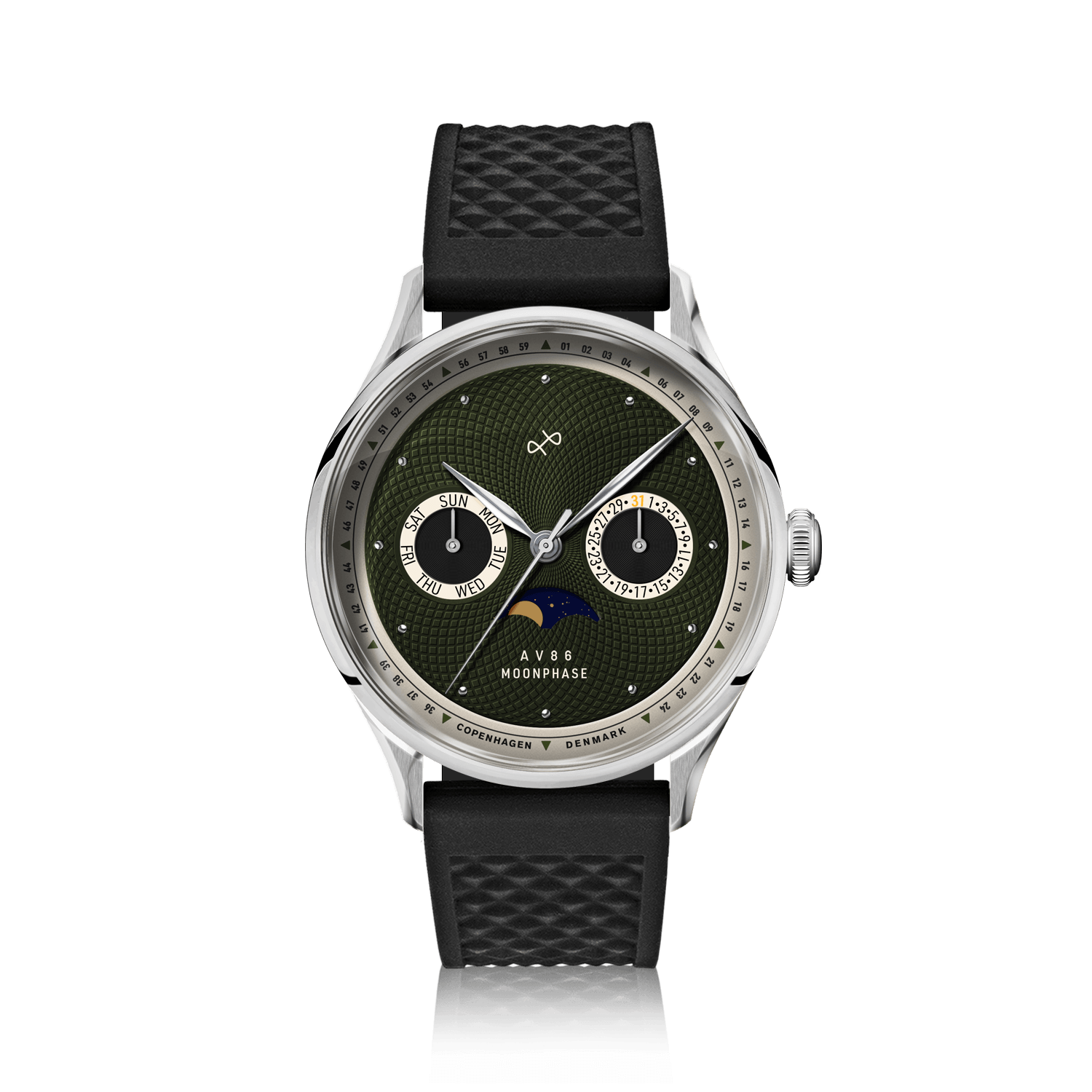 1968 Moonphase, Steel / Green
