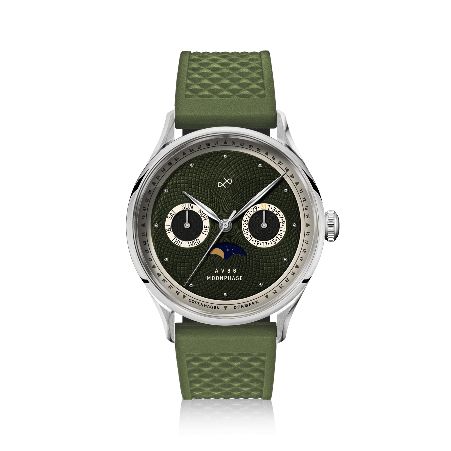 1968 Moonphase, Steel / Green