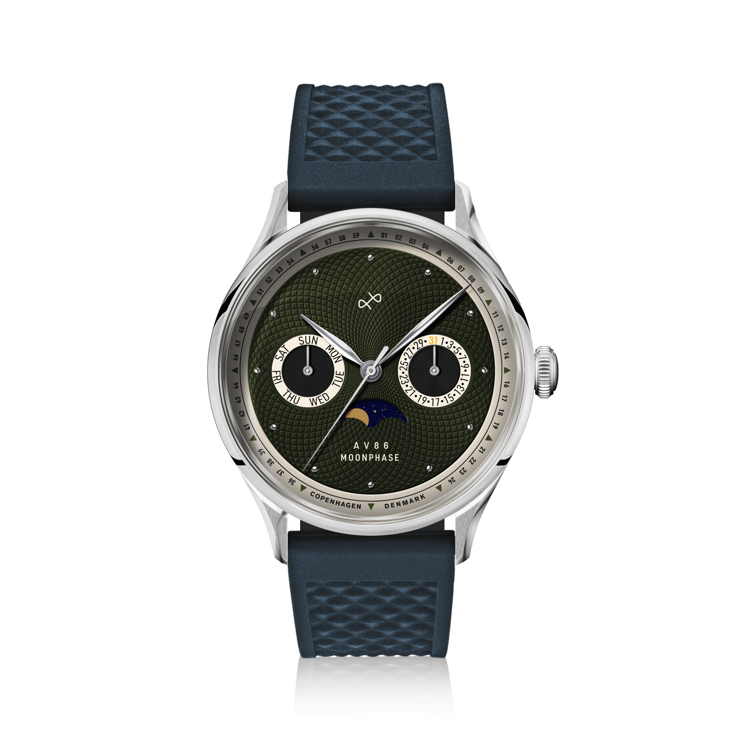 1968 Moonphase, Steel / Green