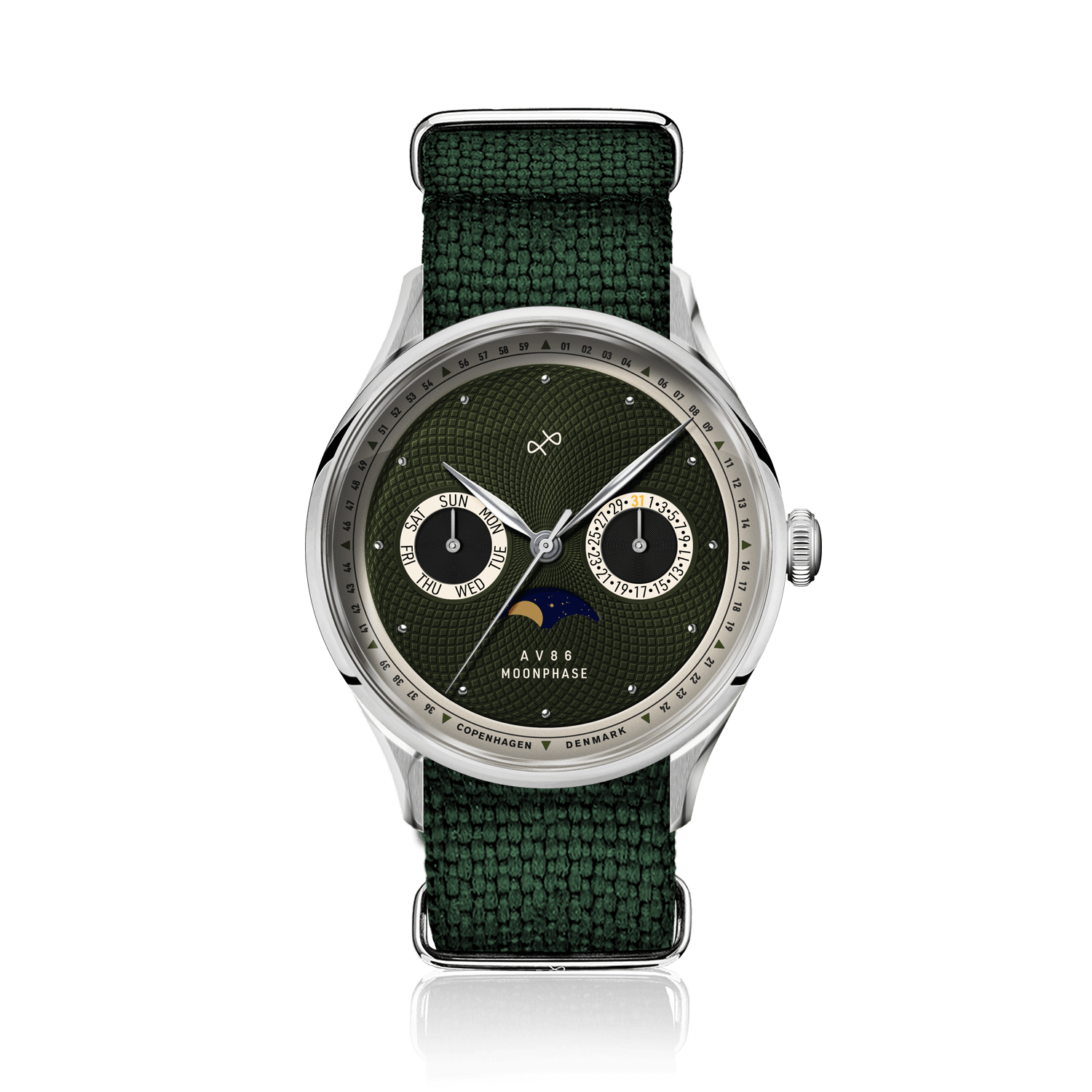 1968 Moonphase, Steel / Green