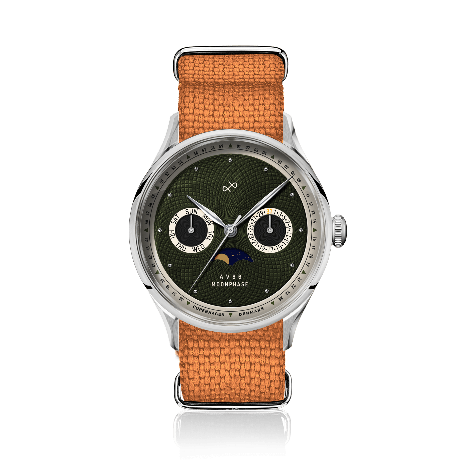 1968 Moonphase, Steel / Green