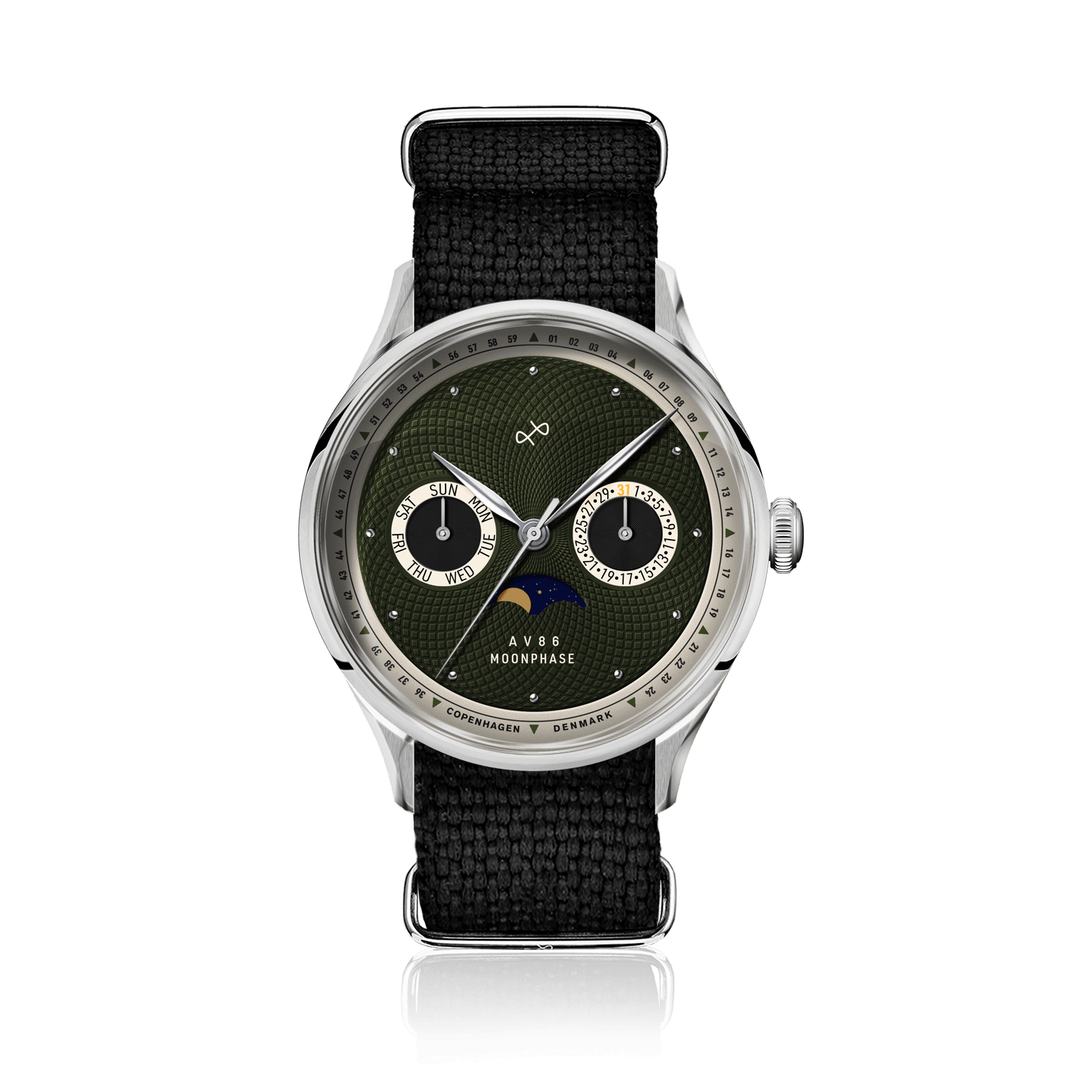 1968 Moonphase, Steel / Green