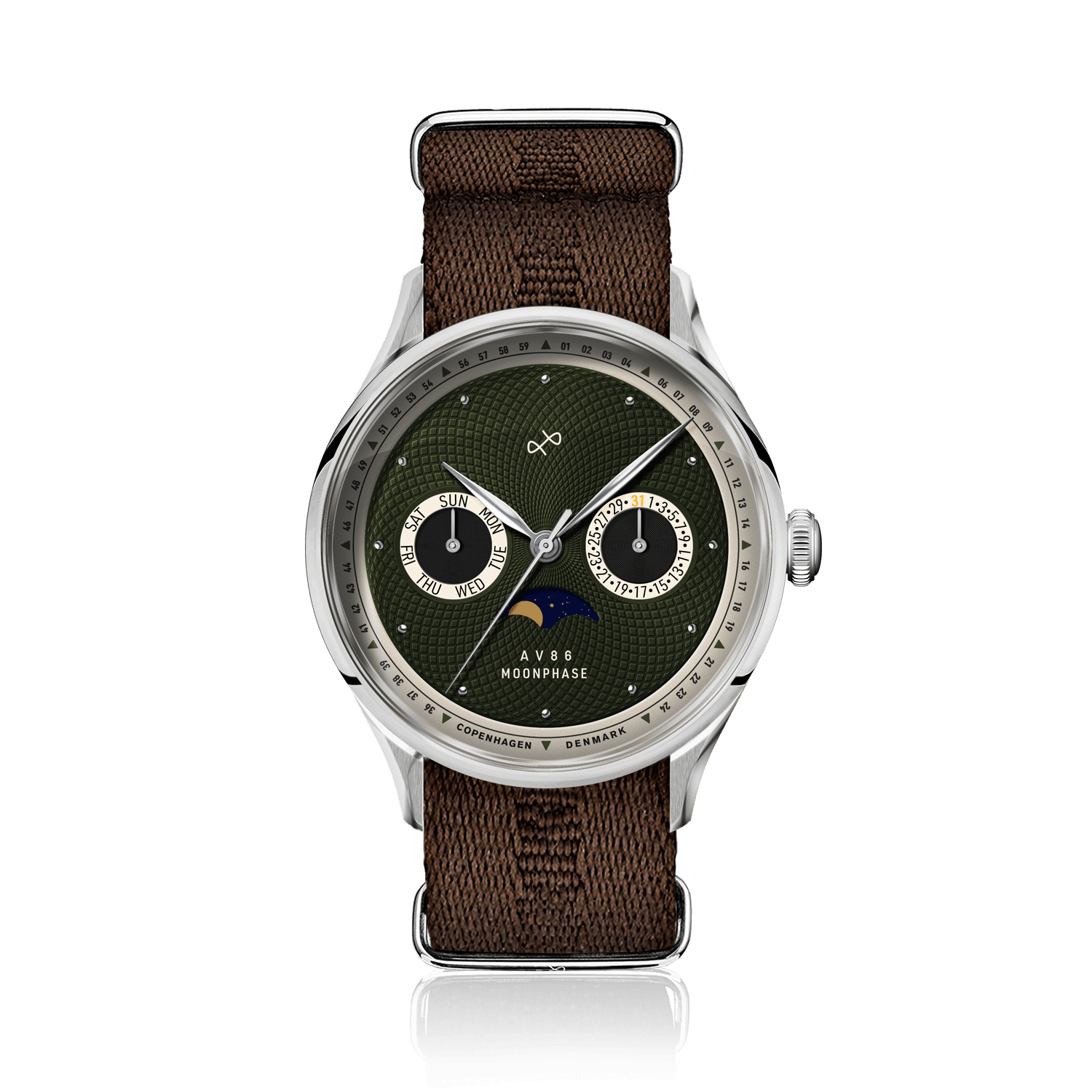 1968 Moonphase, Steel / Green