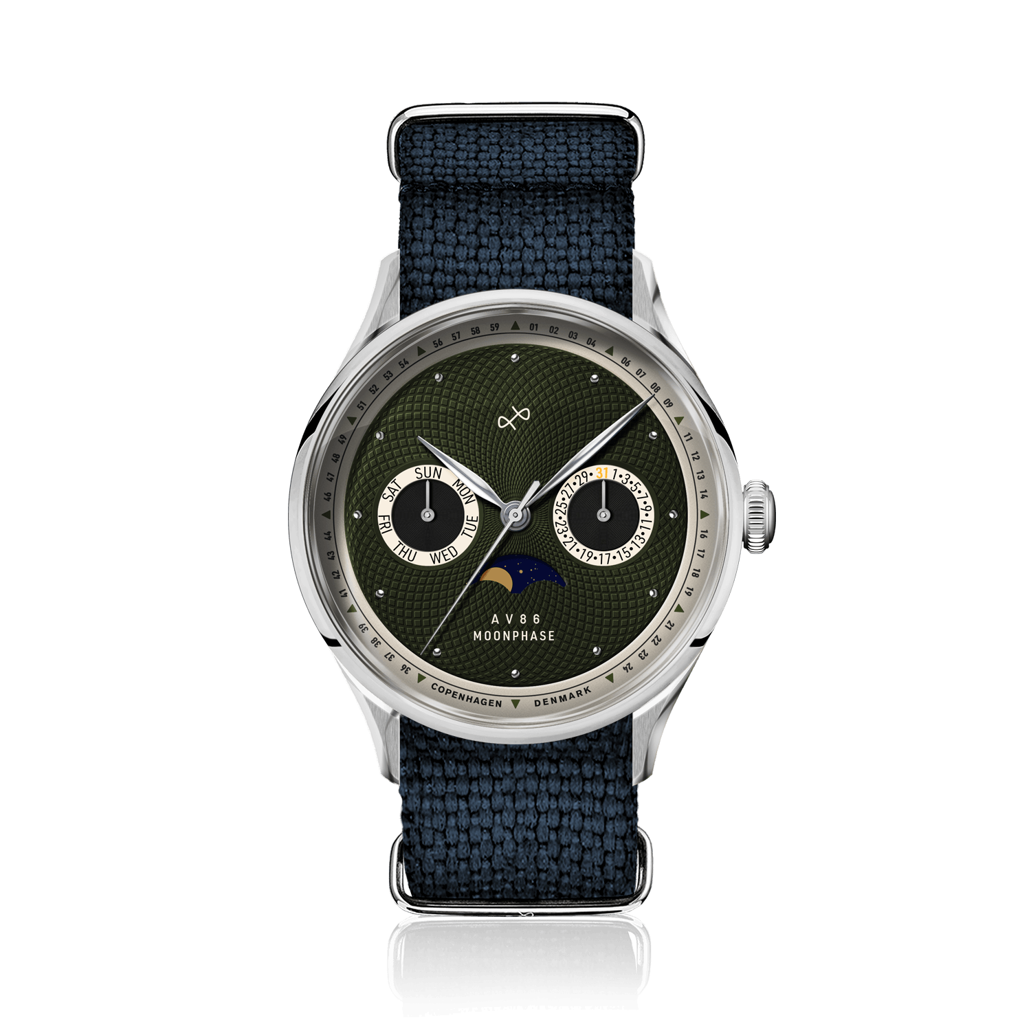 1968 Moonphase, Steel / Green