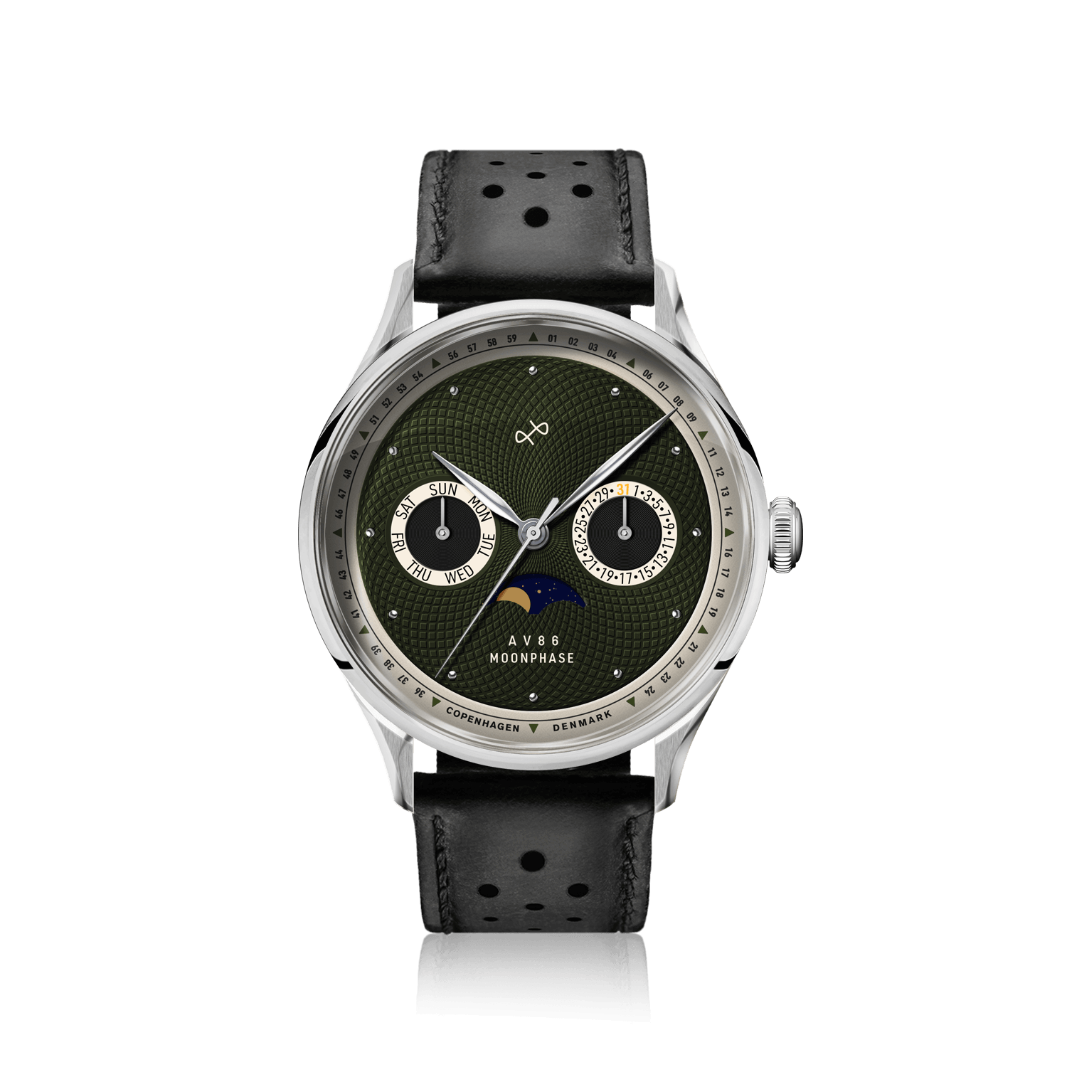 1968 Moonphase, Steel / Green