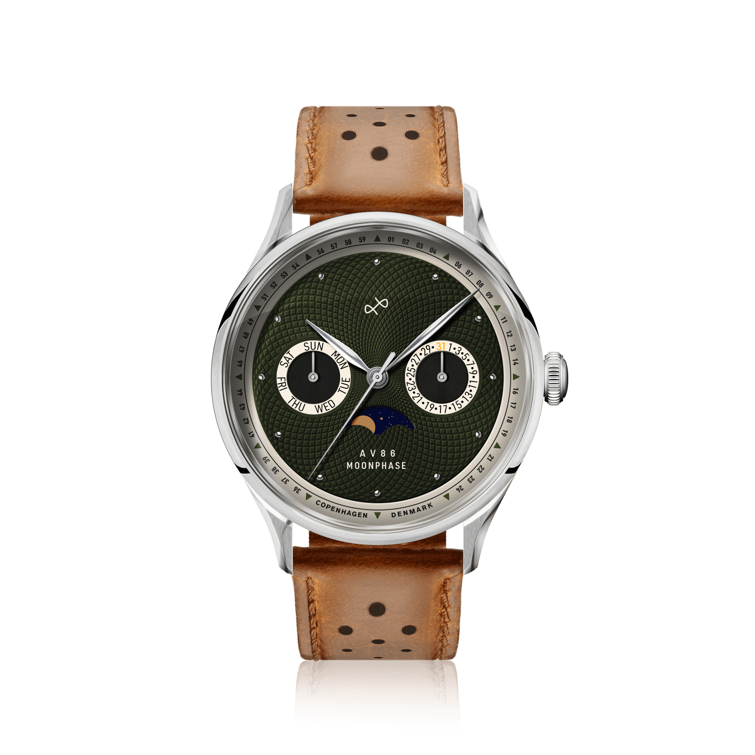 1968 Moonphase, Steel / Green