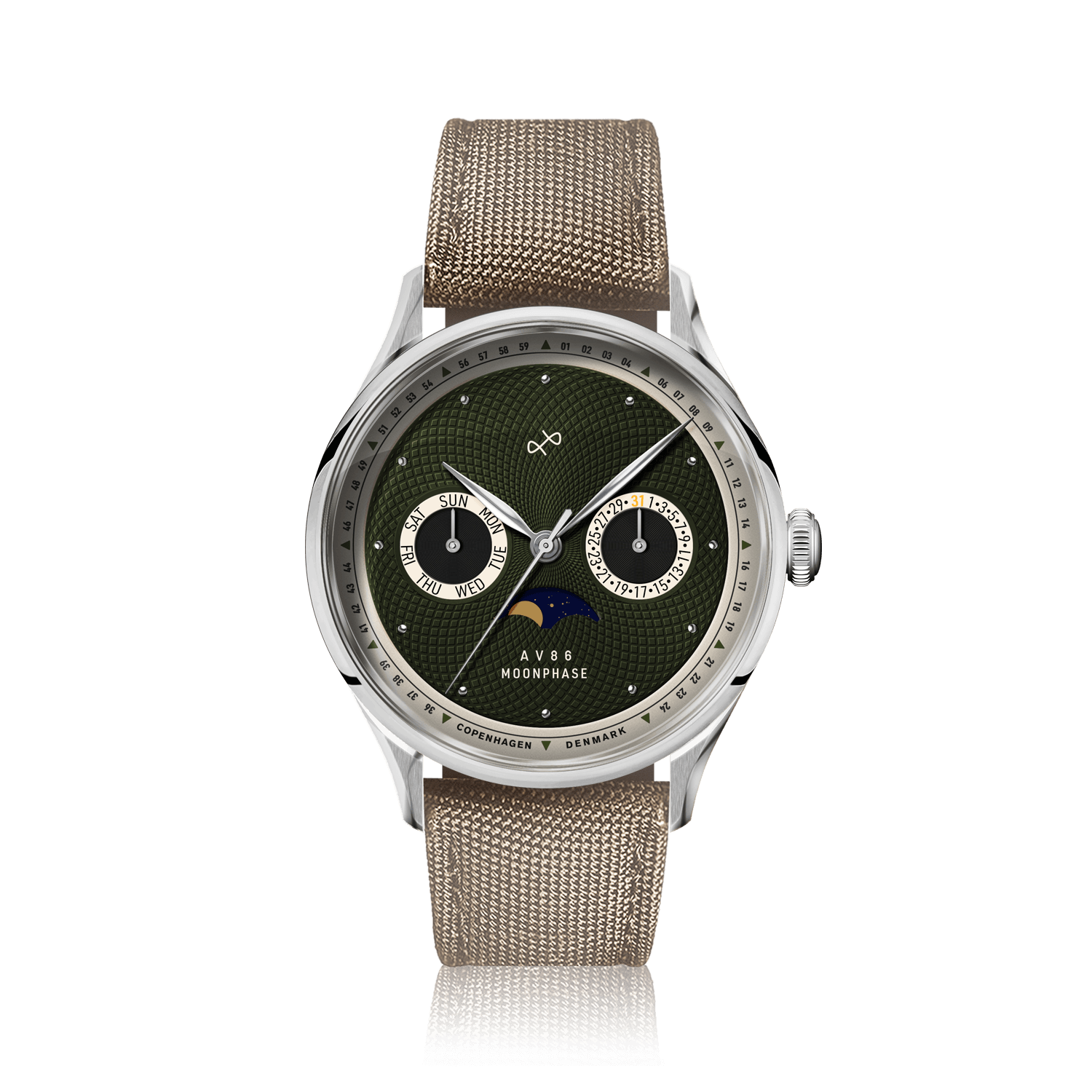 1968 Moonphase, Steel / Green