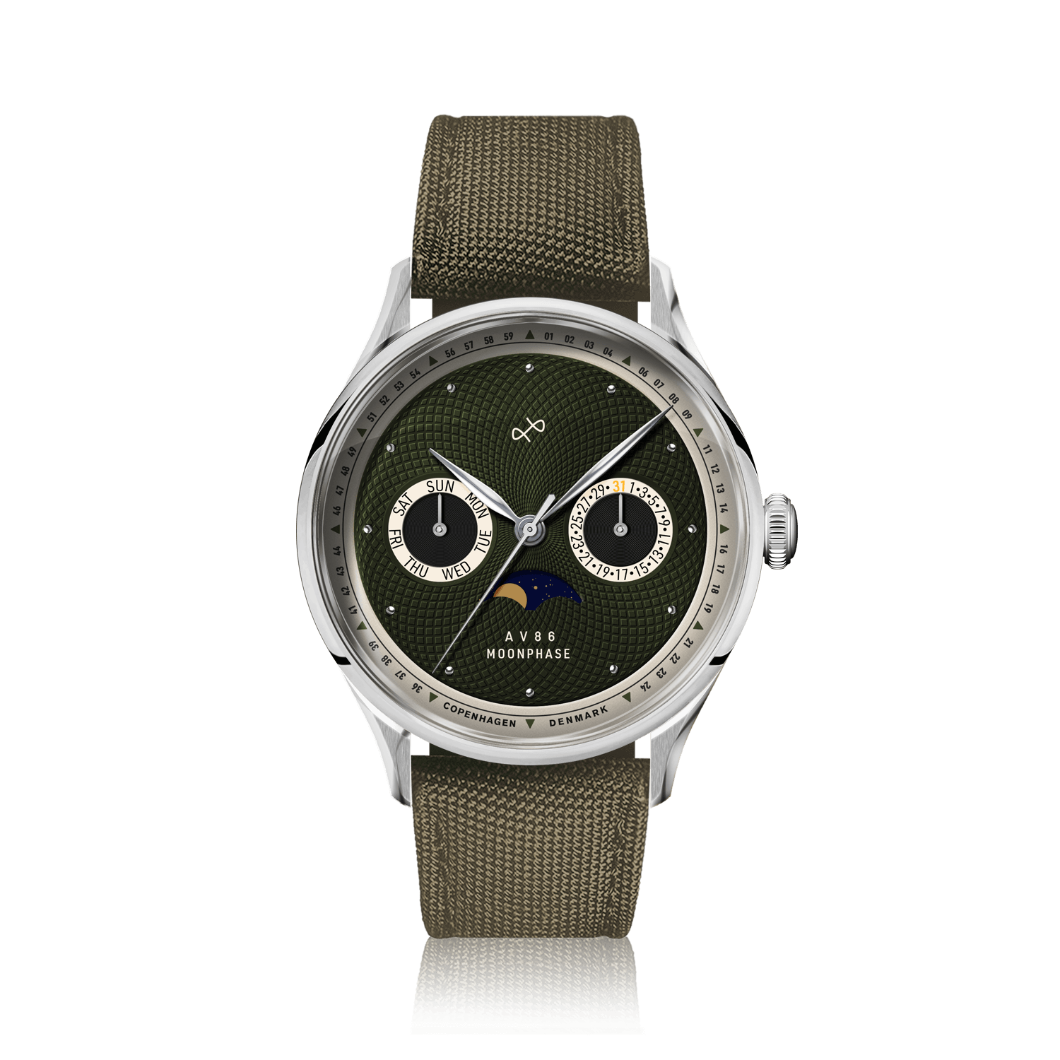 1968 Moonphase, Steel / Green