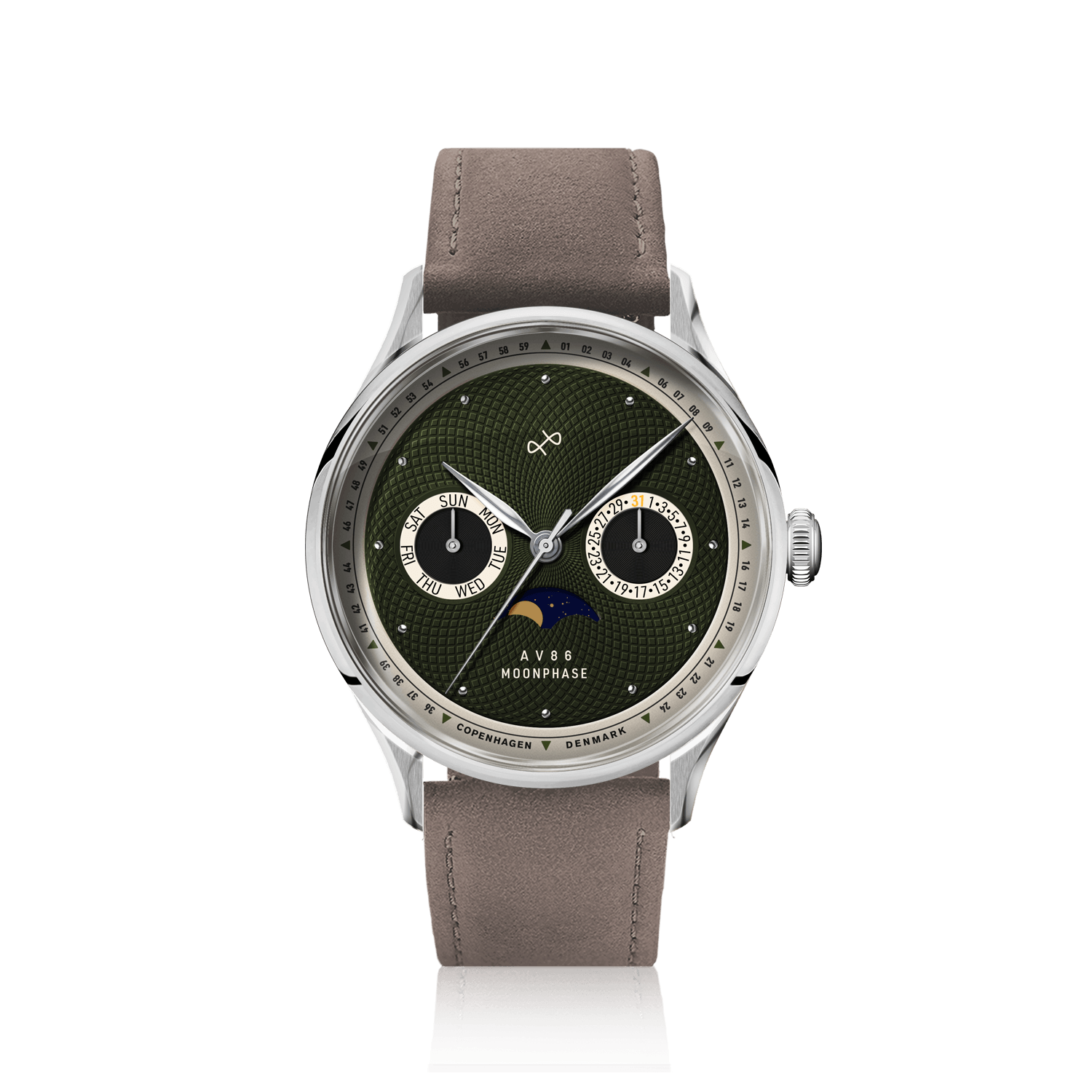 1968 Moonphase, Steel / Green