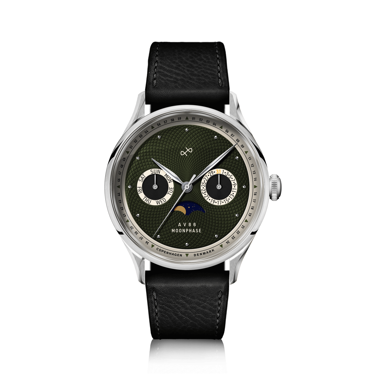 1968 Moonphase, Steel / Green