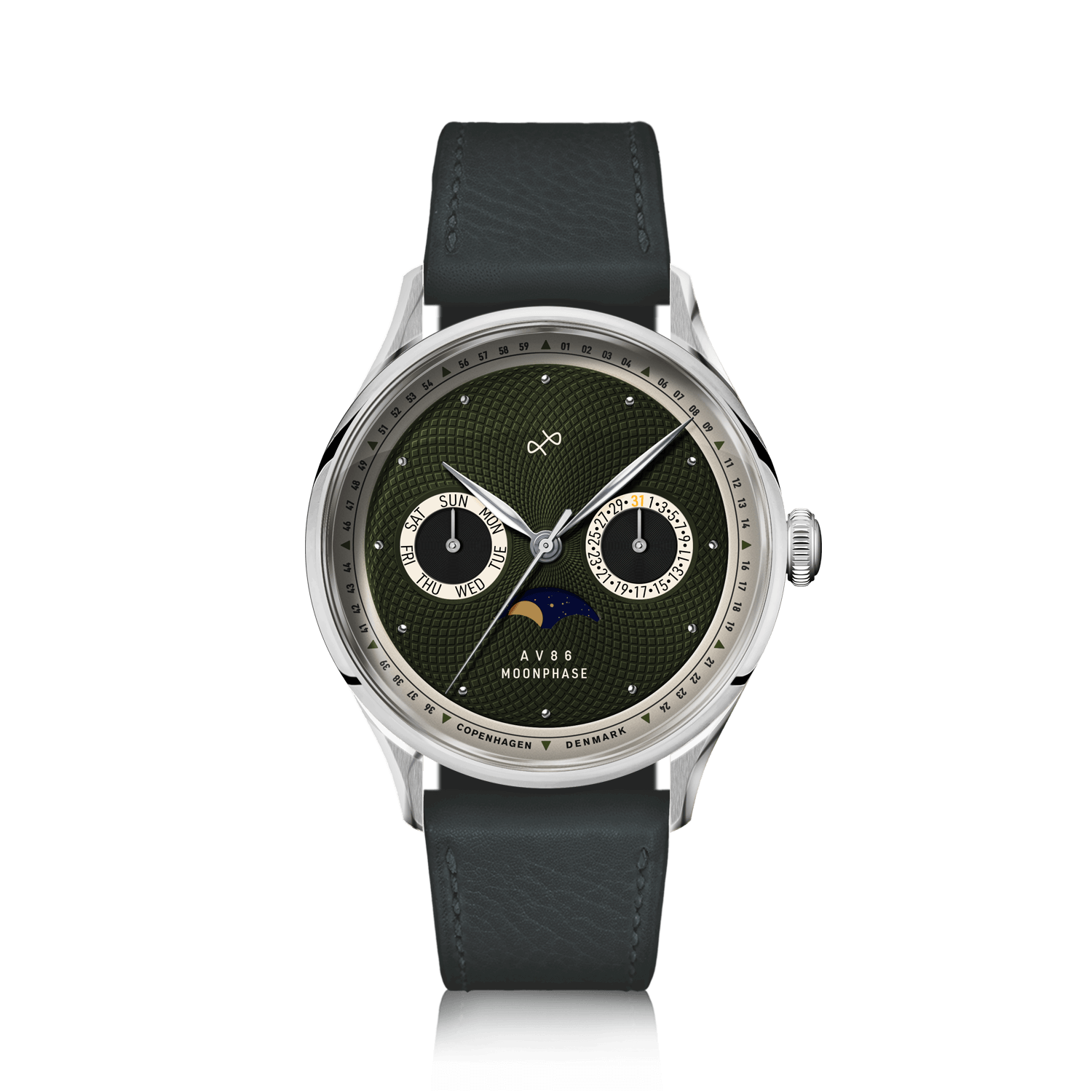 1968 Moonphase, Steel / Green