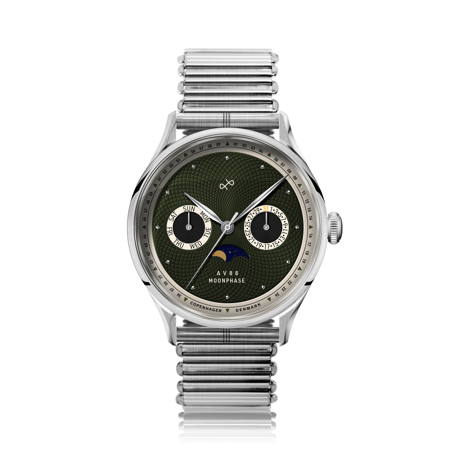 1968 Moonphase, Steel / Green