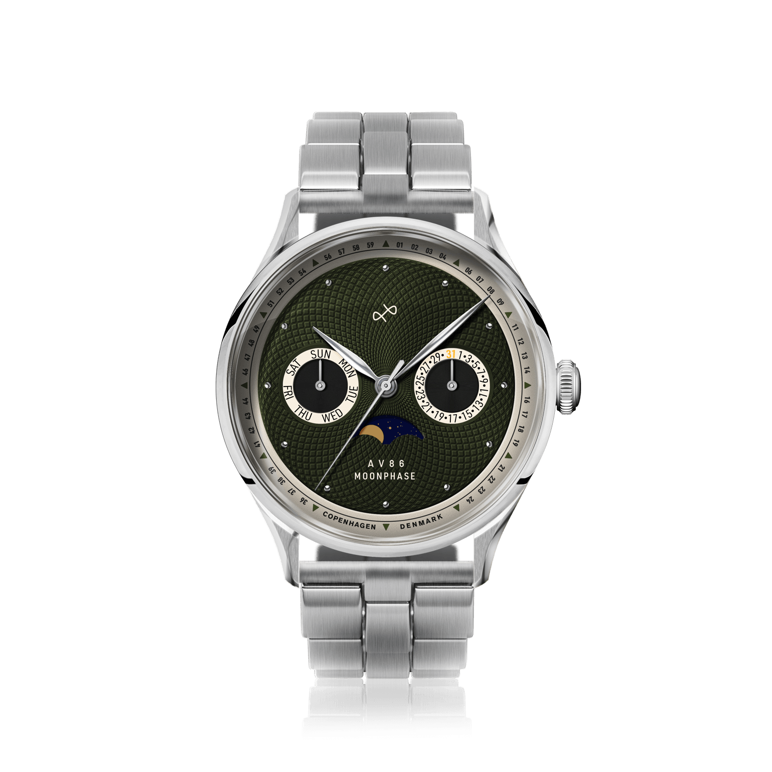 1968 Moonphase, Steel / Green