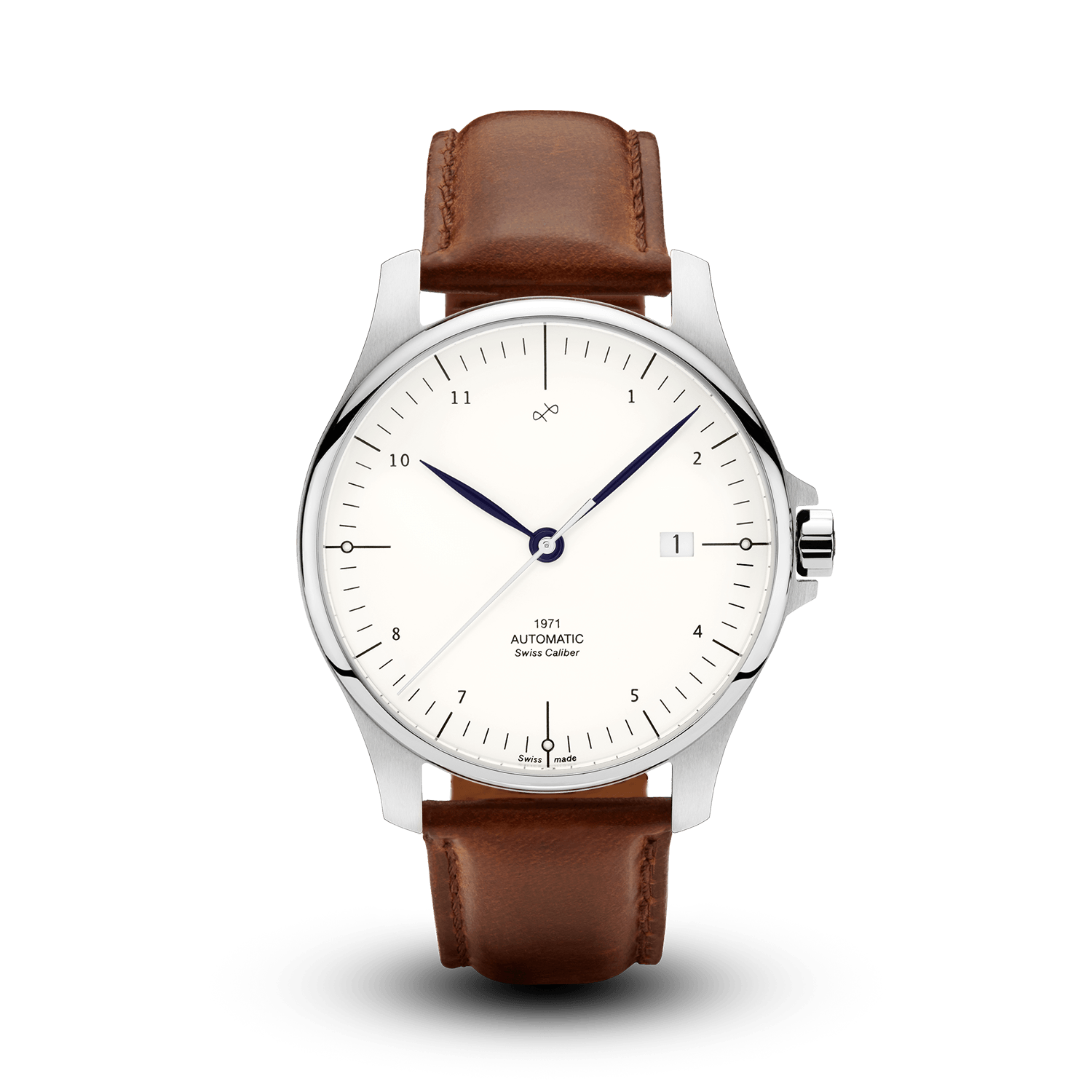 【動作未確認品】Alchemy AW3 BATSCALE　WRISTWATCH 1971 Automatic, Steel / White - Swiss Made | Free engraving | AV86