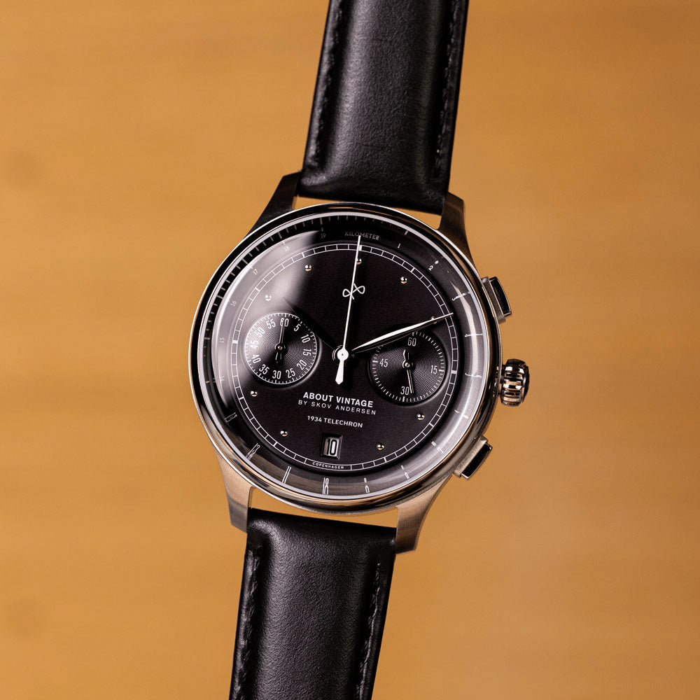 1934 Telechron, Steel / Black