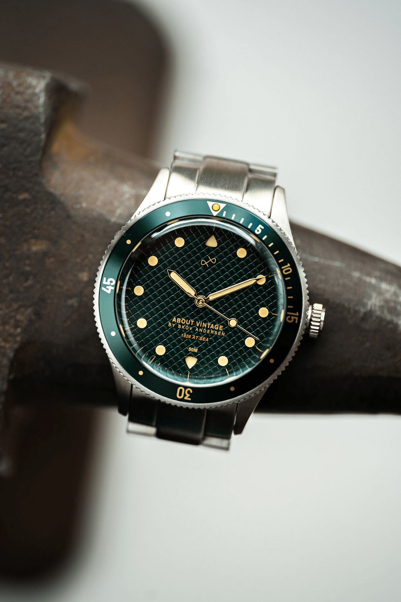 1926 At'sea, Steel / Green Turtle Vintage – 39MM