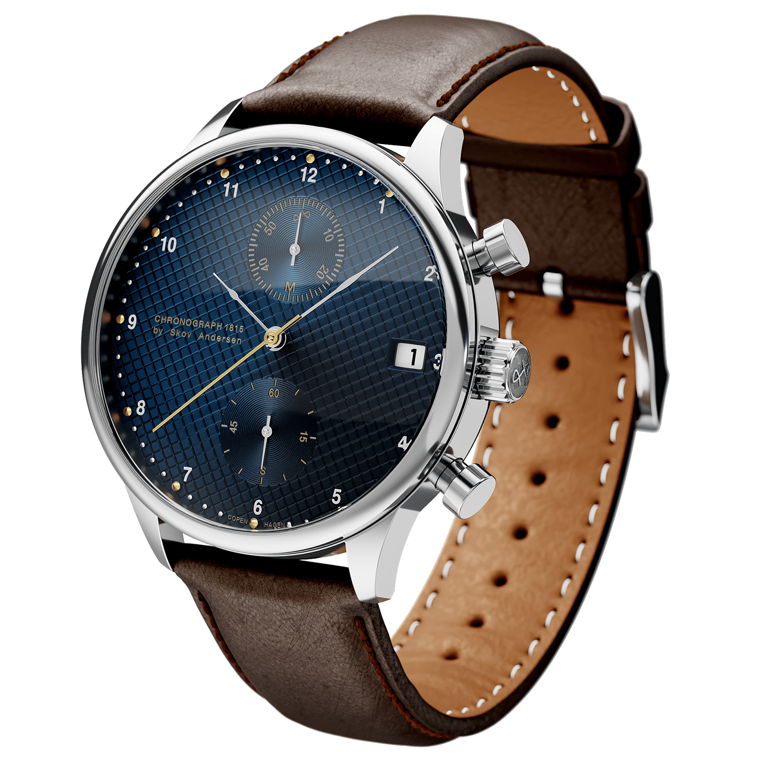 1815 Chronograph, Steel / Blue Turtle