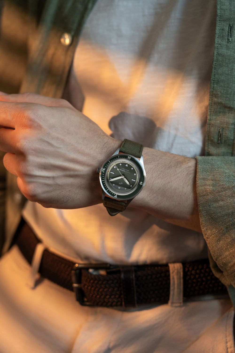 1956 Marine, Steel / Green