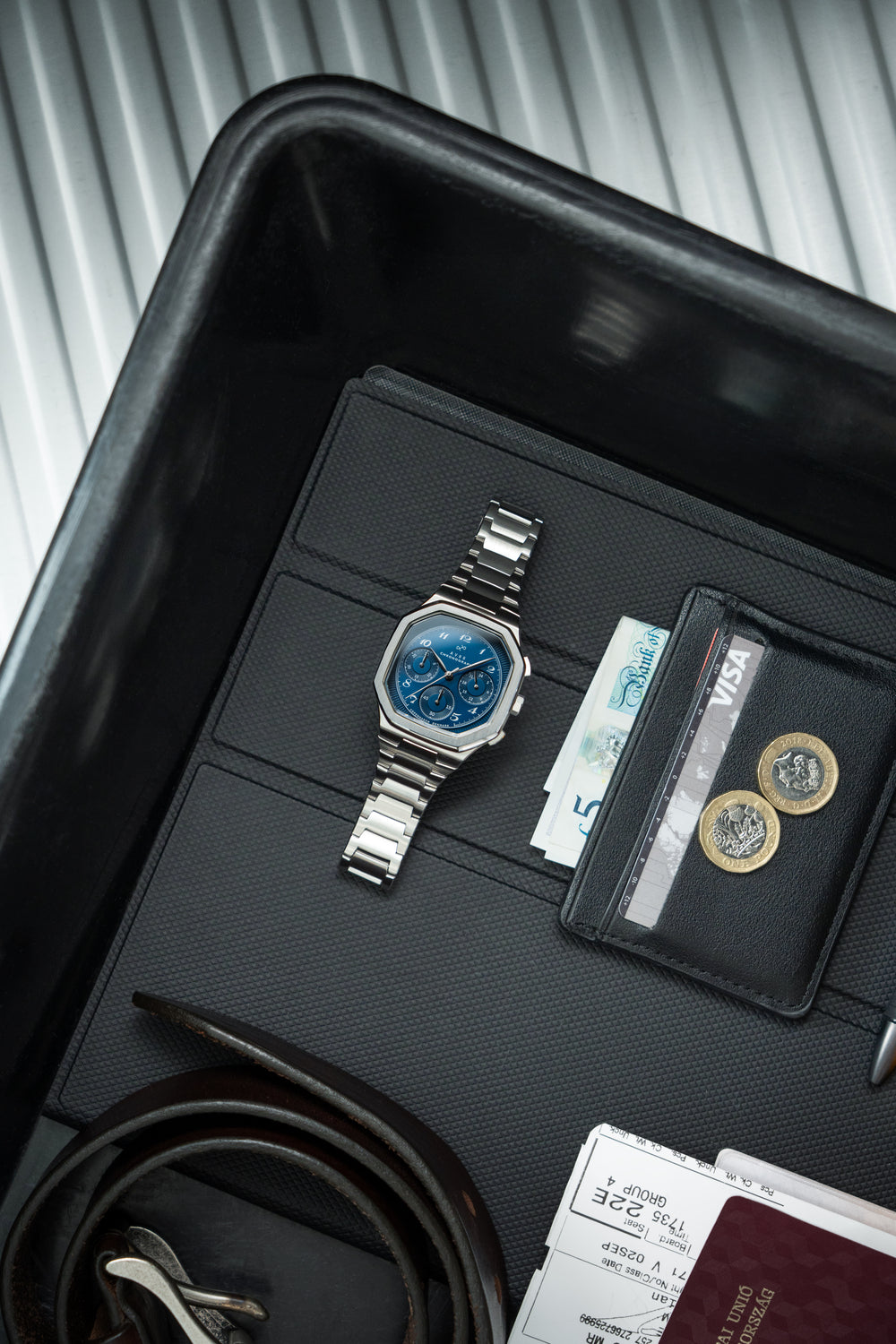 1904 Chronograph, Steel / Blue