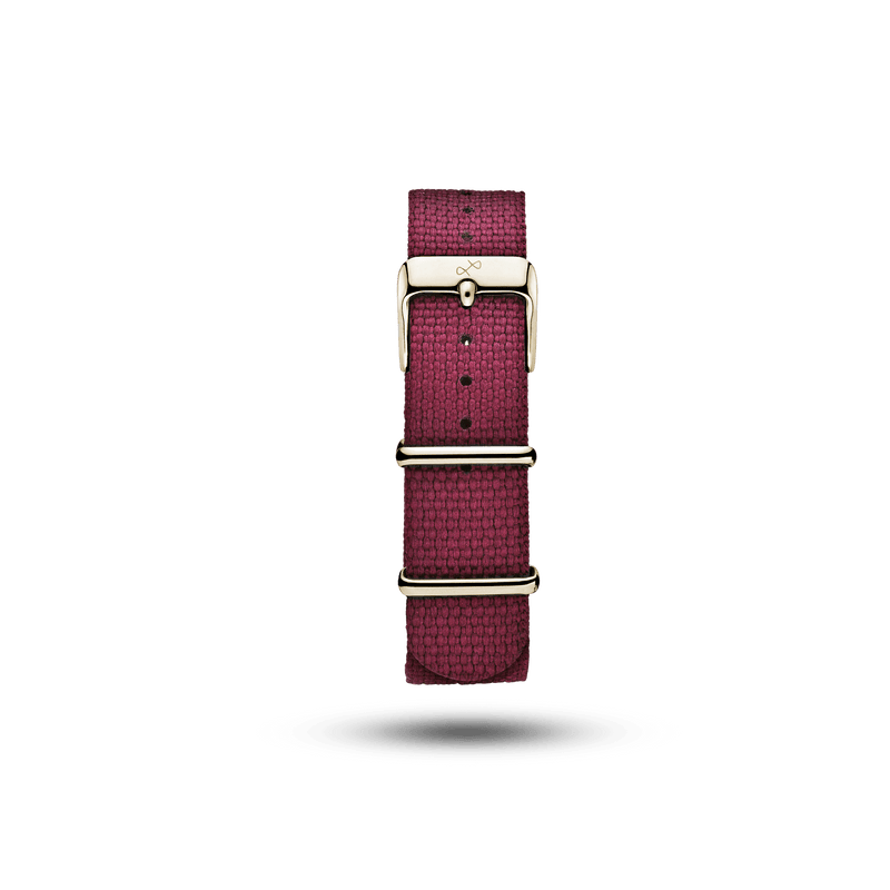 Nato - Bracelet à carreaux signé AV86, conçu avec du plastique 100 % recyclé et doté d'une barrette à ressort à dégagement rapide, pour des montres de luxe durables