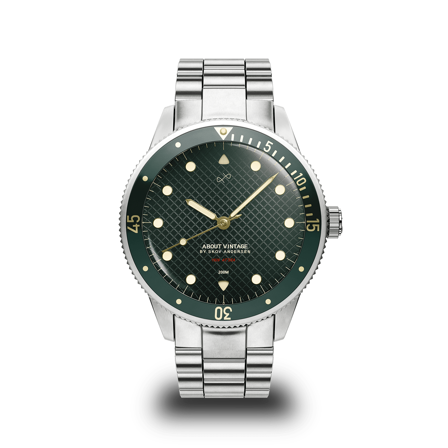 ABOUT VINTAGE アバウトヴィンテージ　時計　1926 1926 At'sea, Steel / Green Turtle Vintage – 39MM | 無料刻印