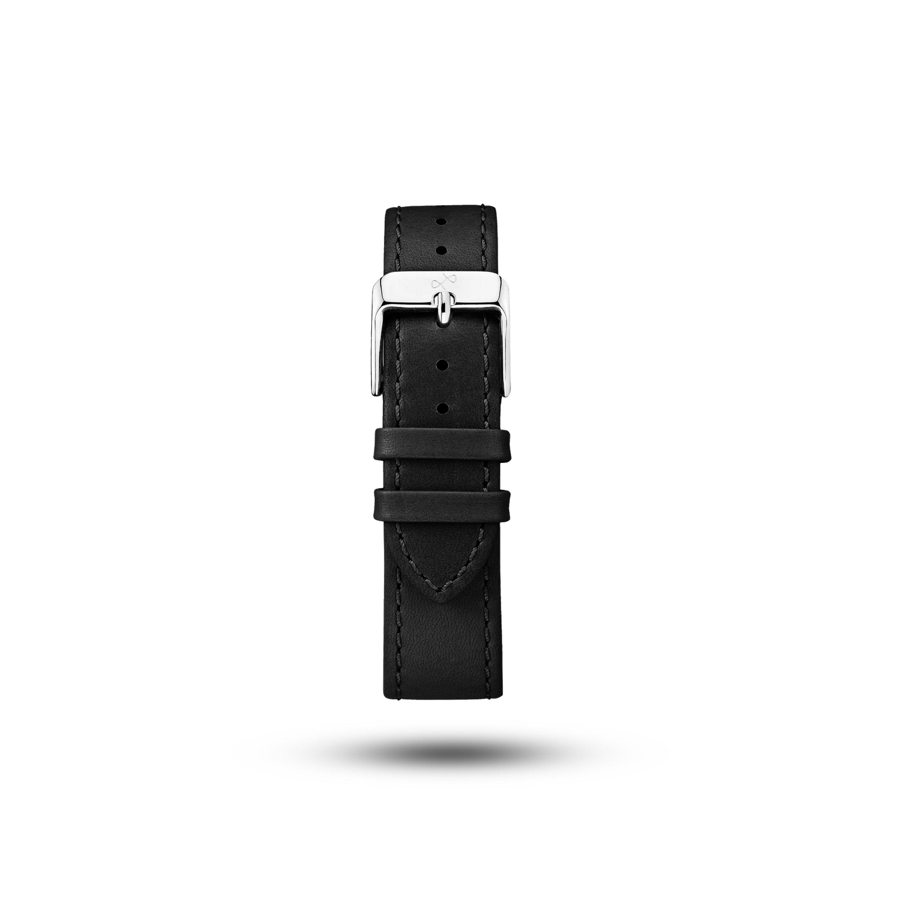 Pin Buckle - Black Vintage Leather