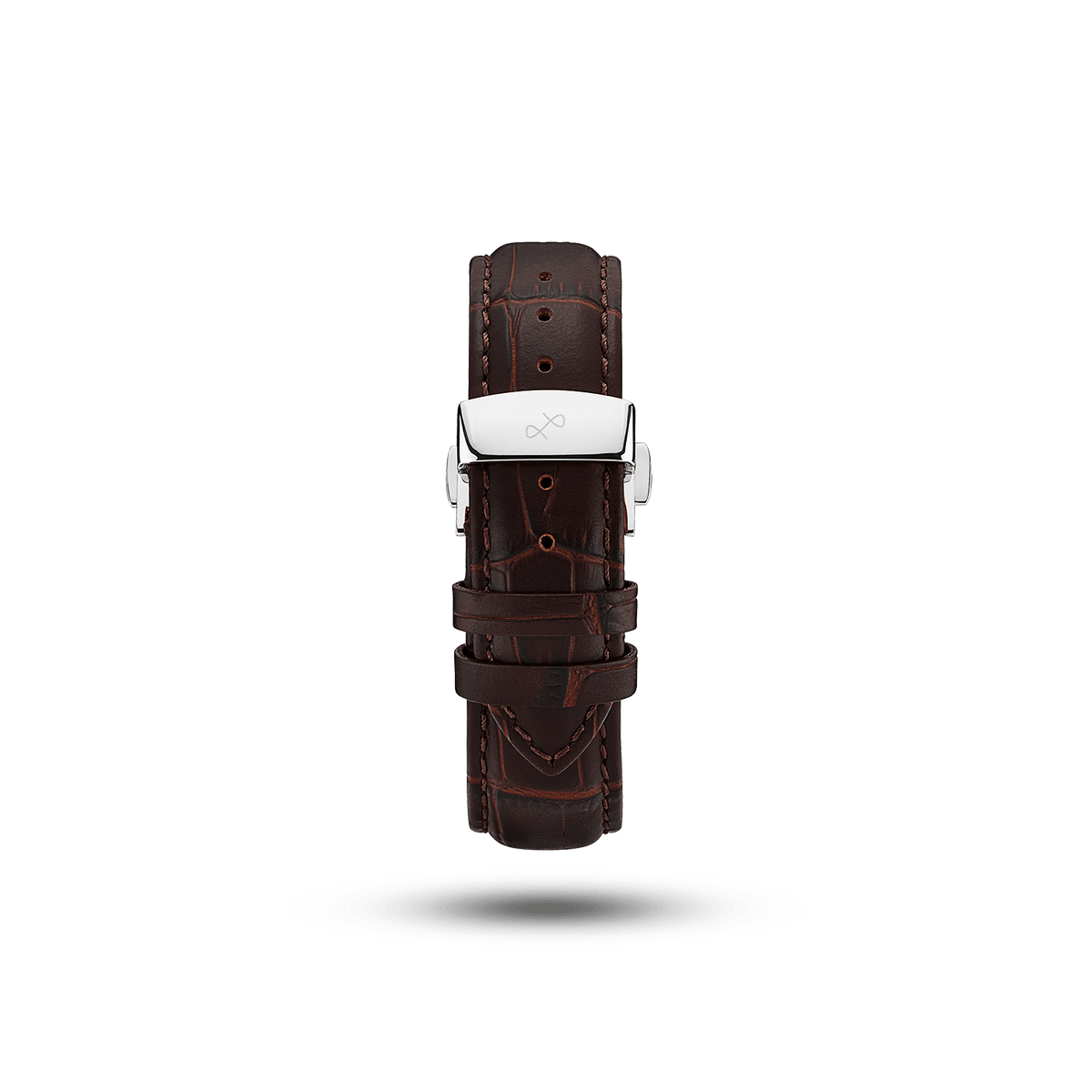 Butterfly Clasp - Brown Croco | Free engraving | AV86