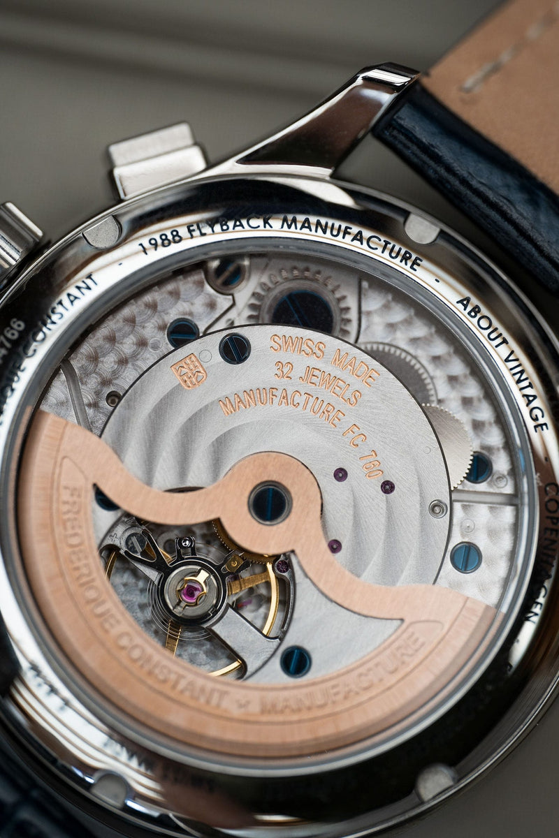 1988 Flyback, Chronographe / Édition limitée par AV86, mouvement automatique avec Verre saphir et rotor apparent