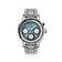 1564 Chronodate Automatic, Steel / Ice Blue & White