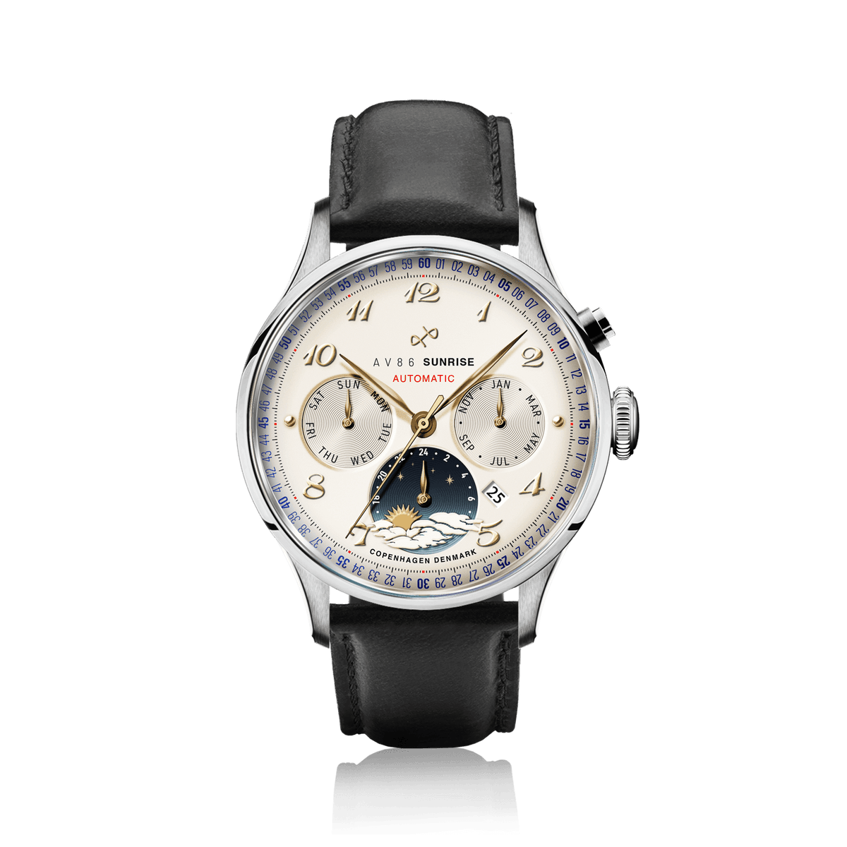 1564 Sunrise Automatic, Steel / Off White