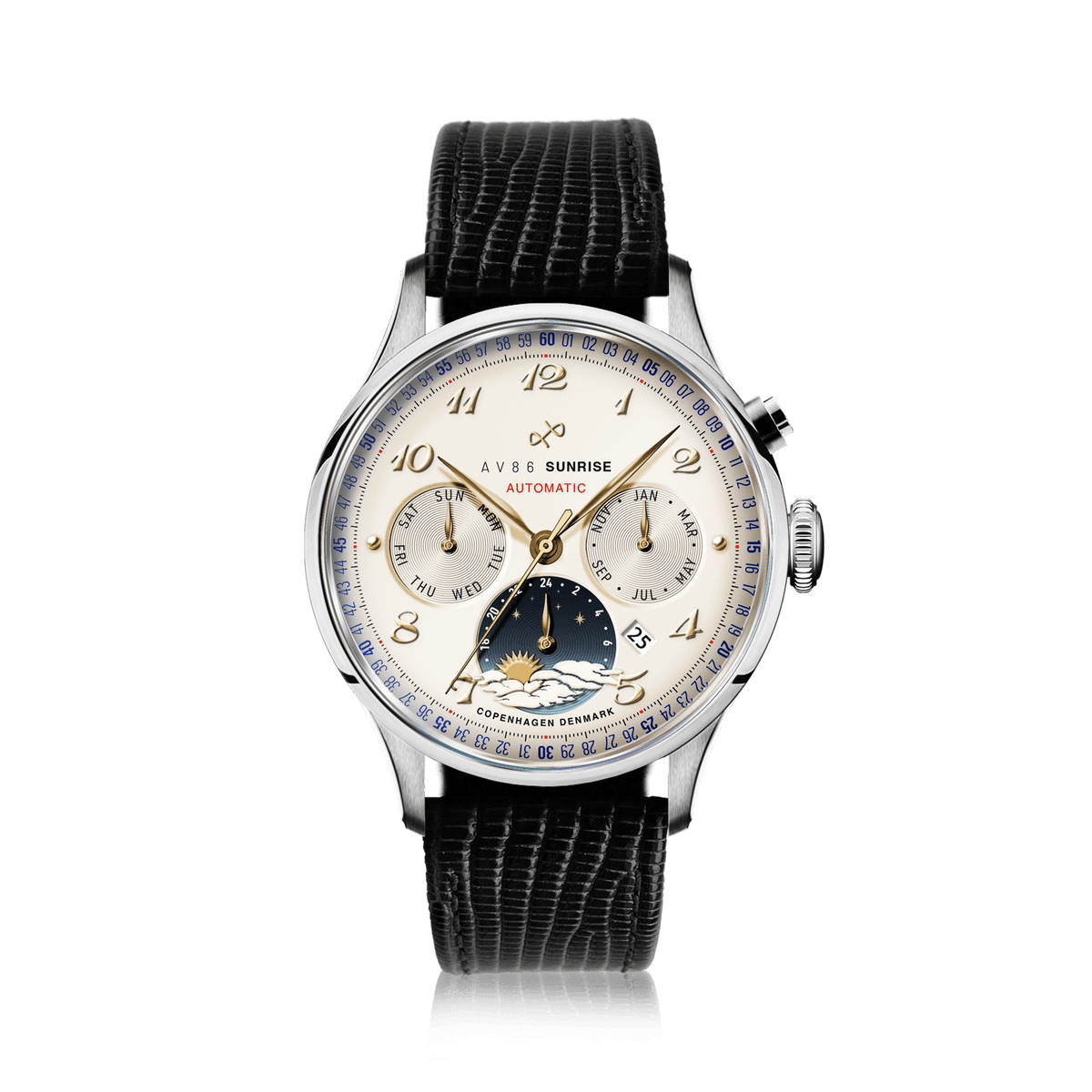 1564 Sunrise Automatic, Steel / Off White
