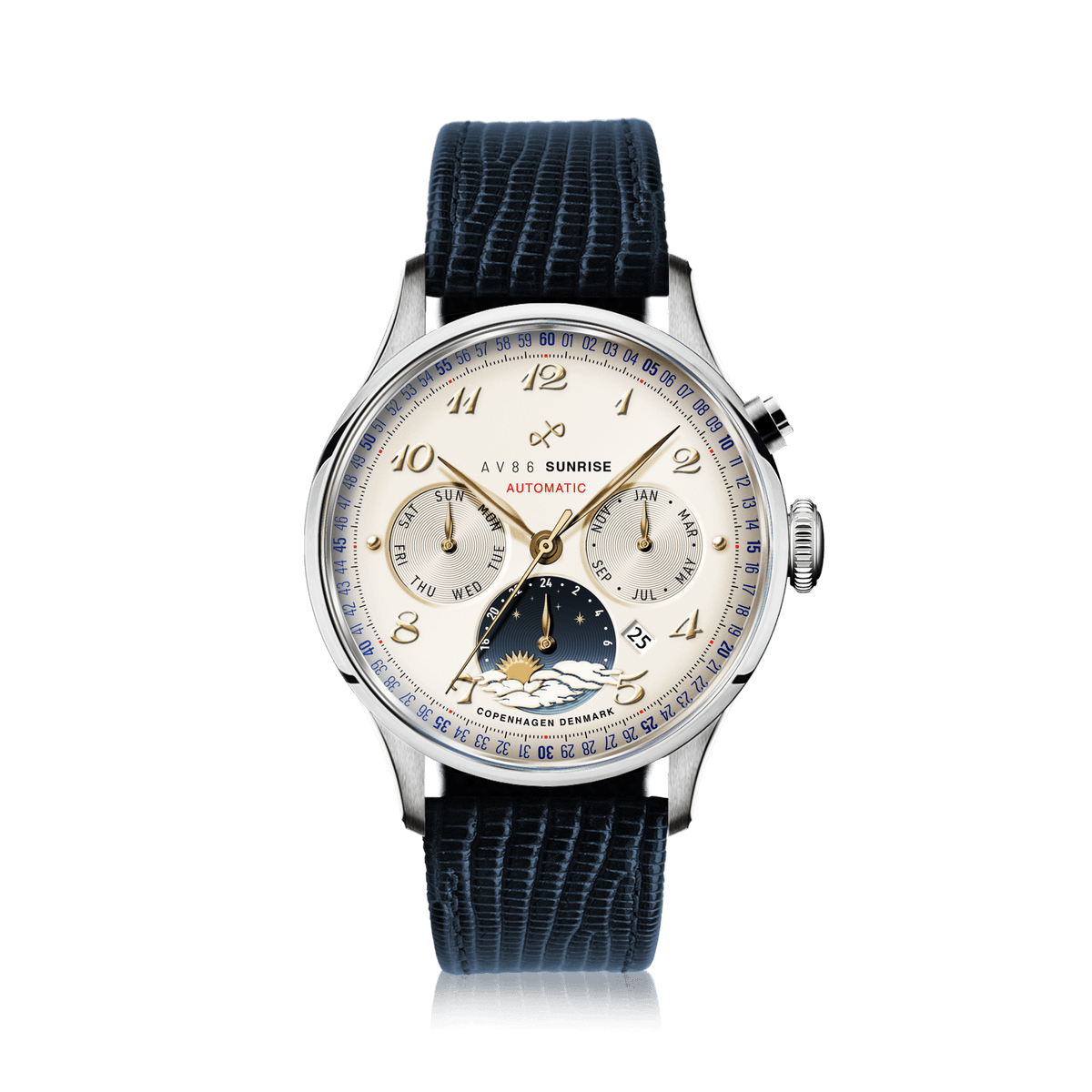 1564 Sunrise Automatic, Steel / Off White