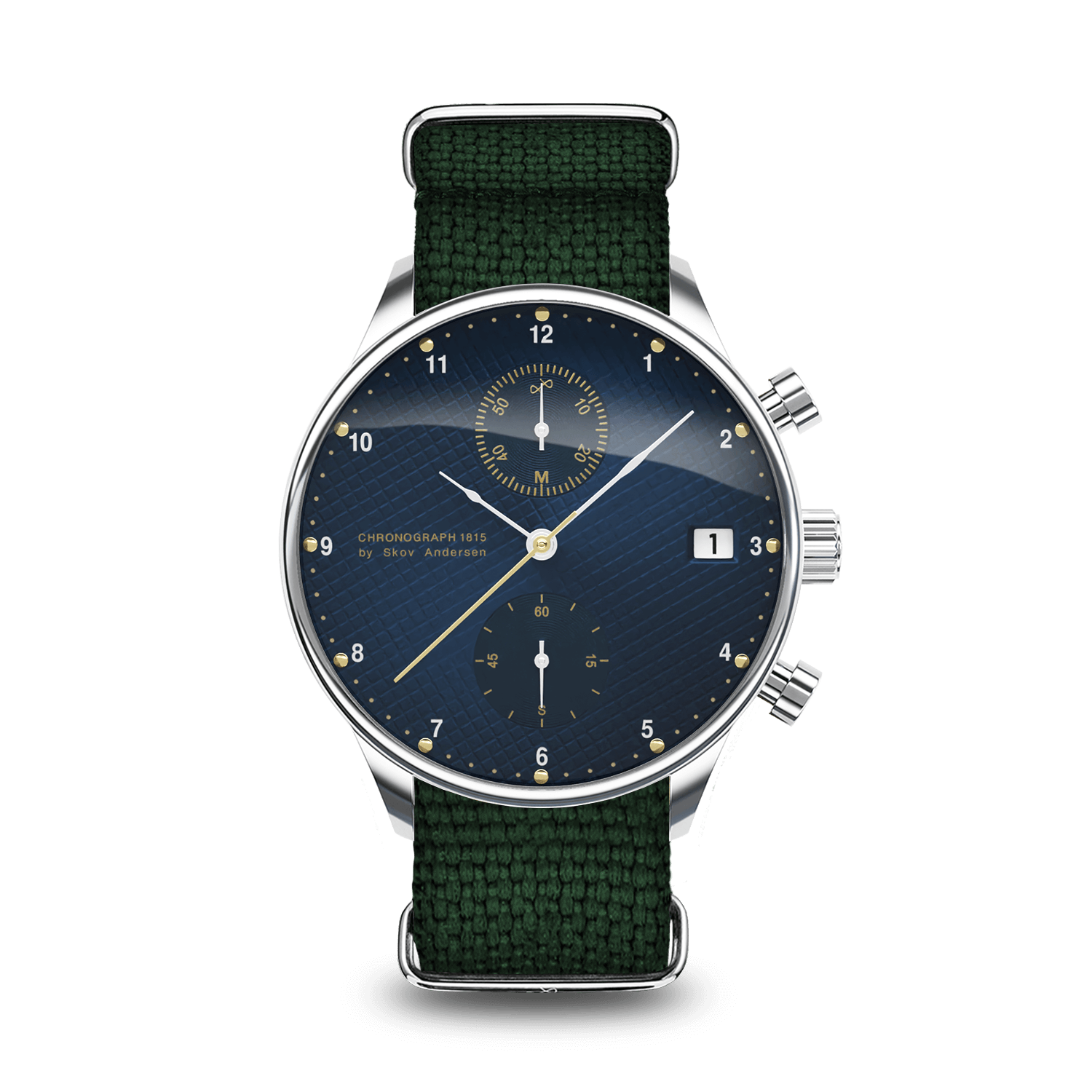 1815 Chronograph, Steel / Blue Turtle