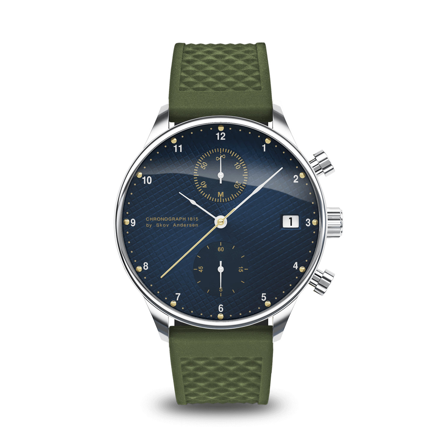 1815 Chronograph, Steel / Blue Turtle