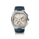 1904 Chrono, Steel / Off White by AV86 features a luxury chronograph with sapphire crystal, octagonal stainless steel case, off-white dial with vintage-inspired numerals, and a durable navy blue rubber strap embodying Scandinavian minimalist design.