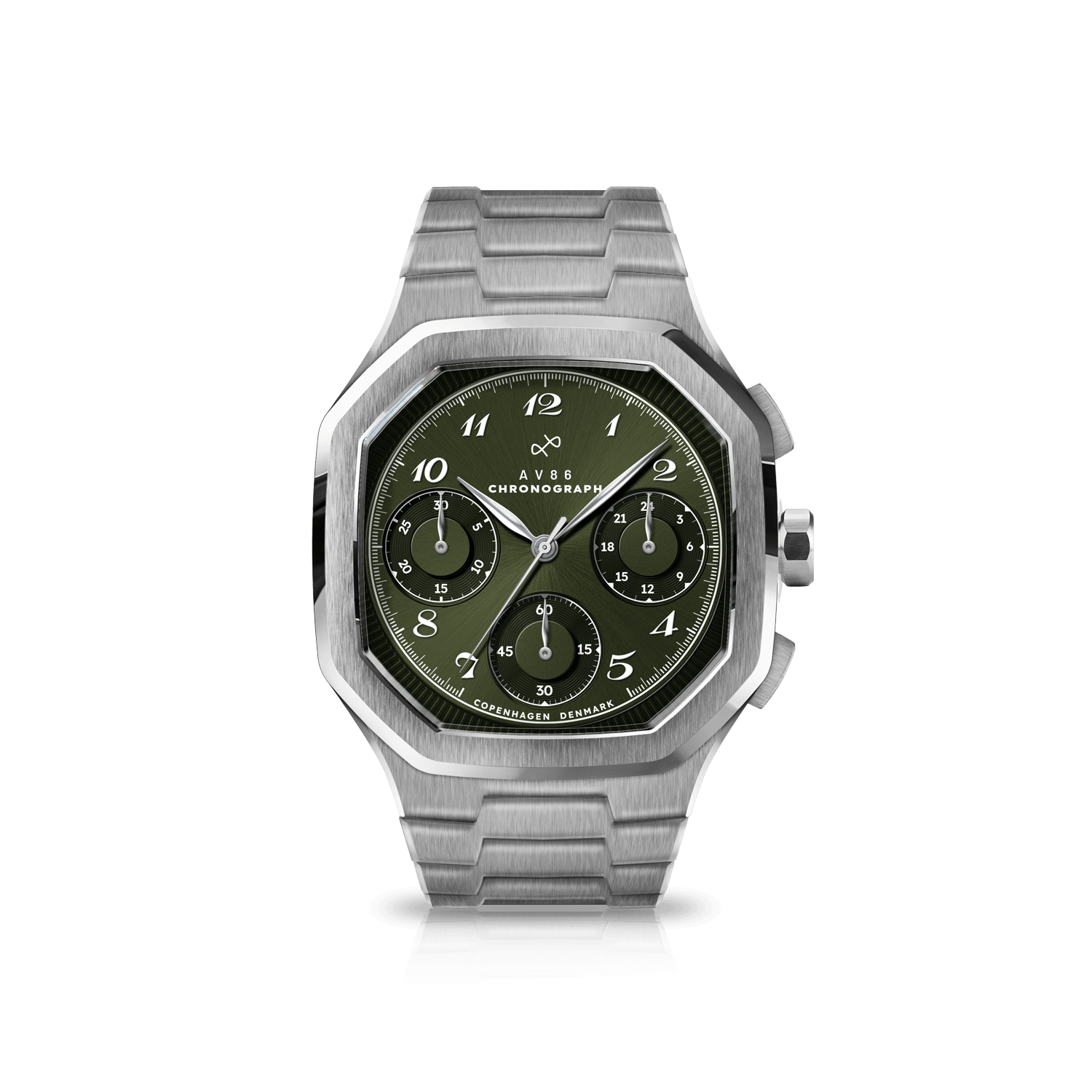 1904 Chronograph, Steel / Olive Green