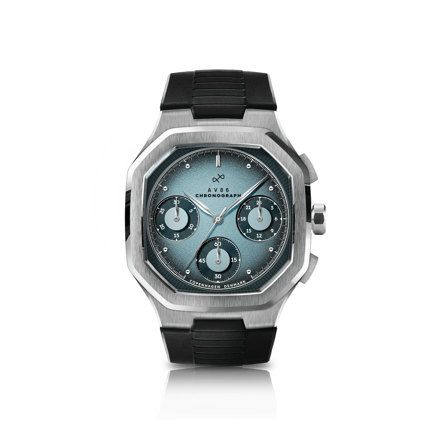 1904 Chronograph, Steel / Light & Dark Blue
