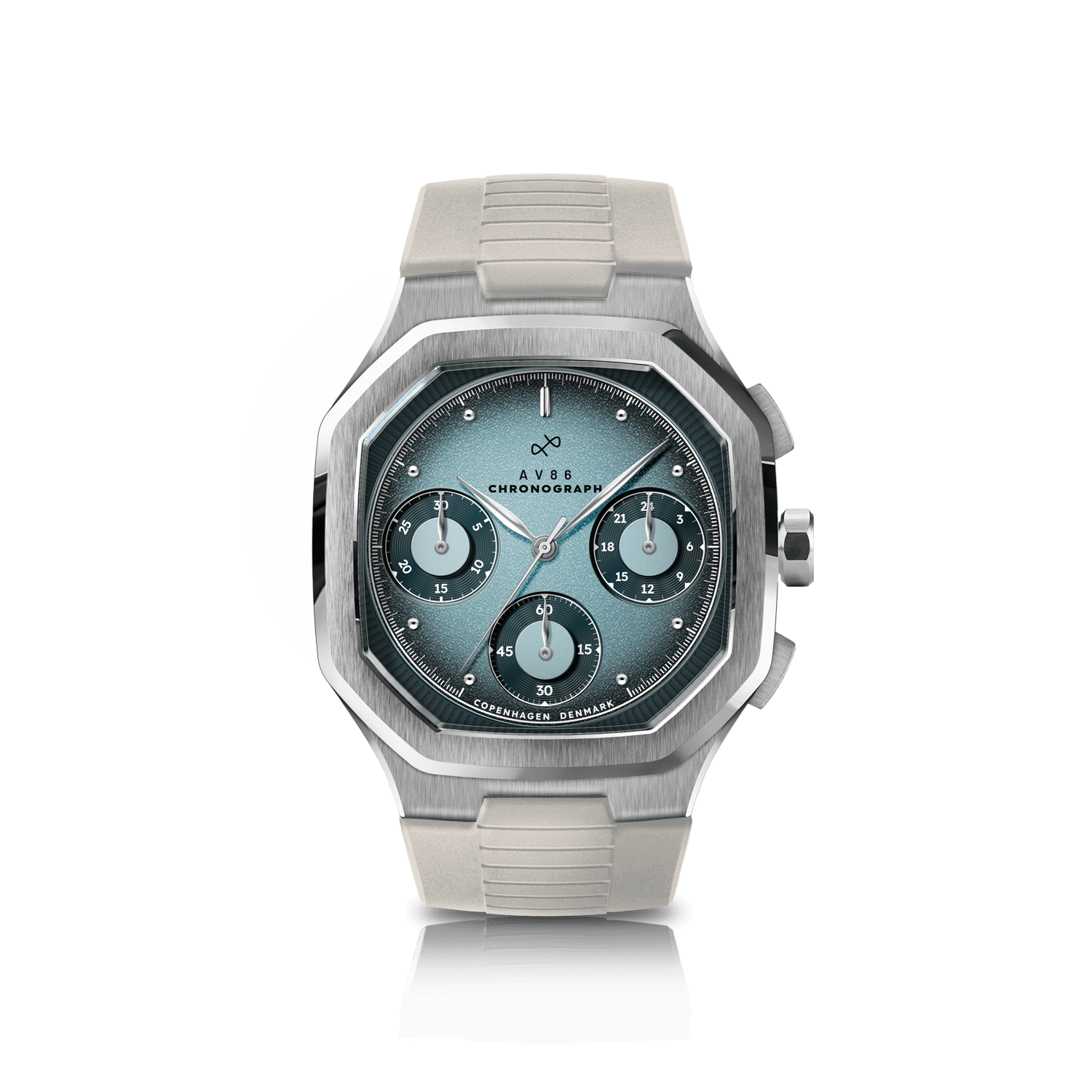 1904 Chronograph, Steel / Light & Dark Blue