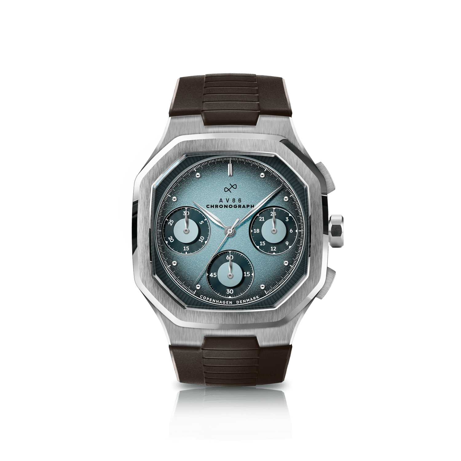 1904 Chronograph, Steel / Light & Dark Blue
