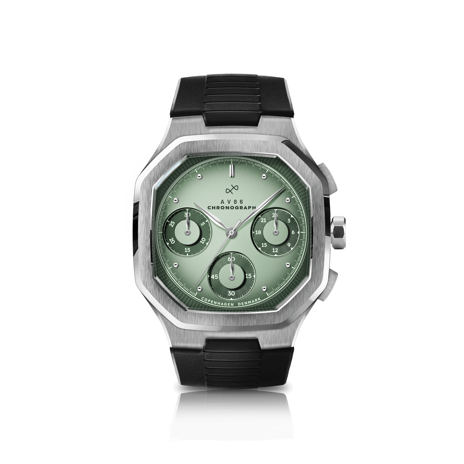 1904 Chronograph, Steel / Light & Dark Green