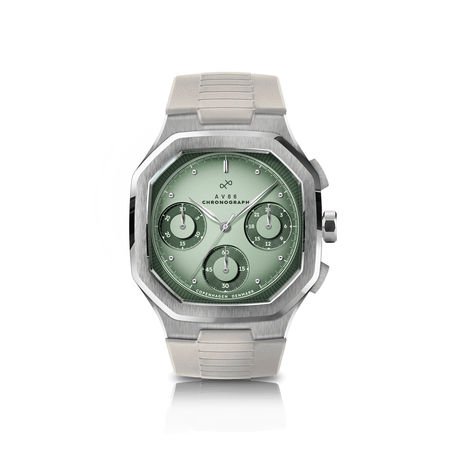 1904 Chronograph, Steel / Light & Dark Green