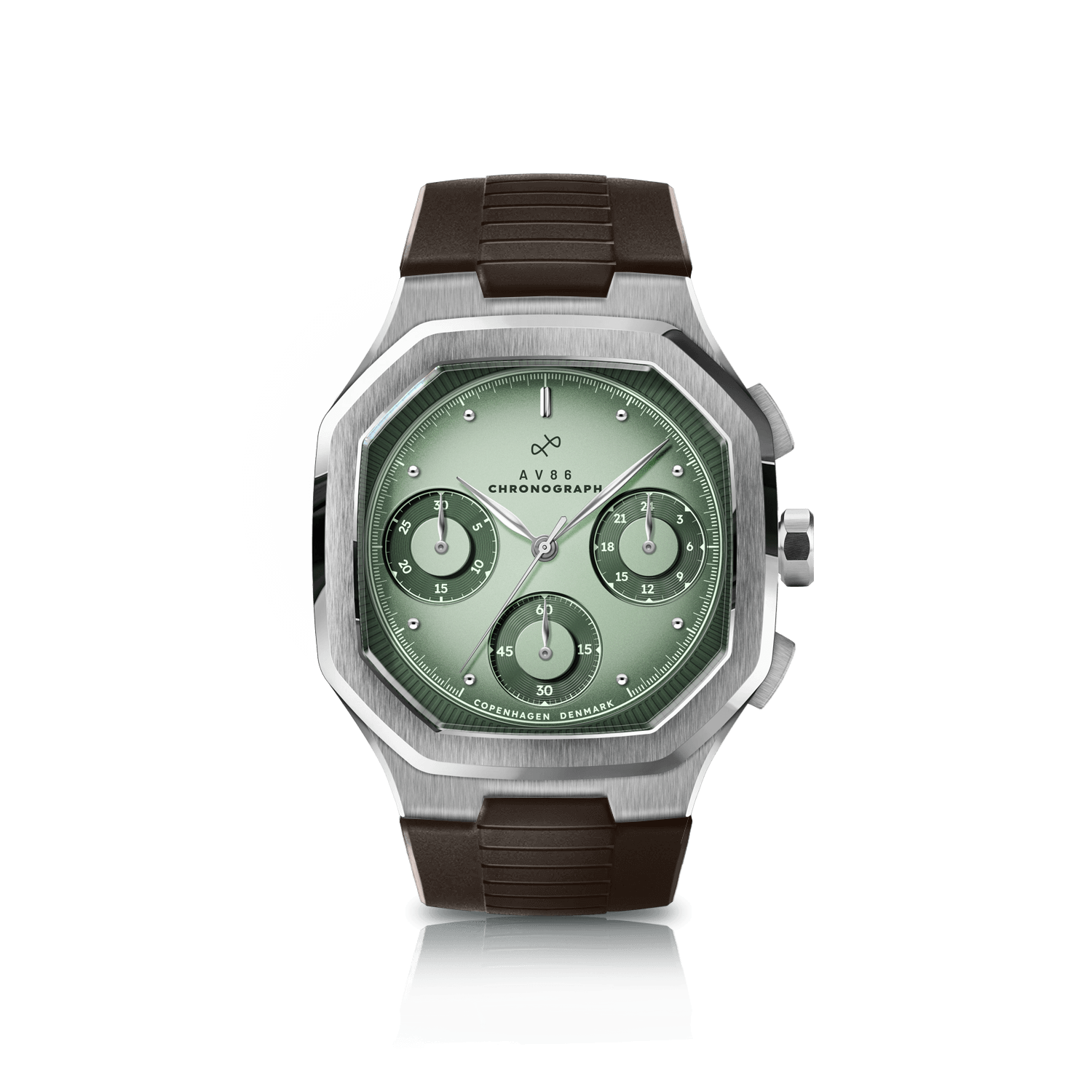 1904 Chronograph, Steel / Light & Dark Green
