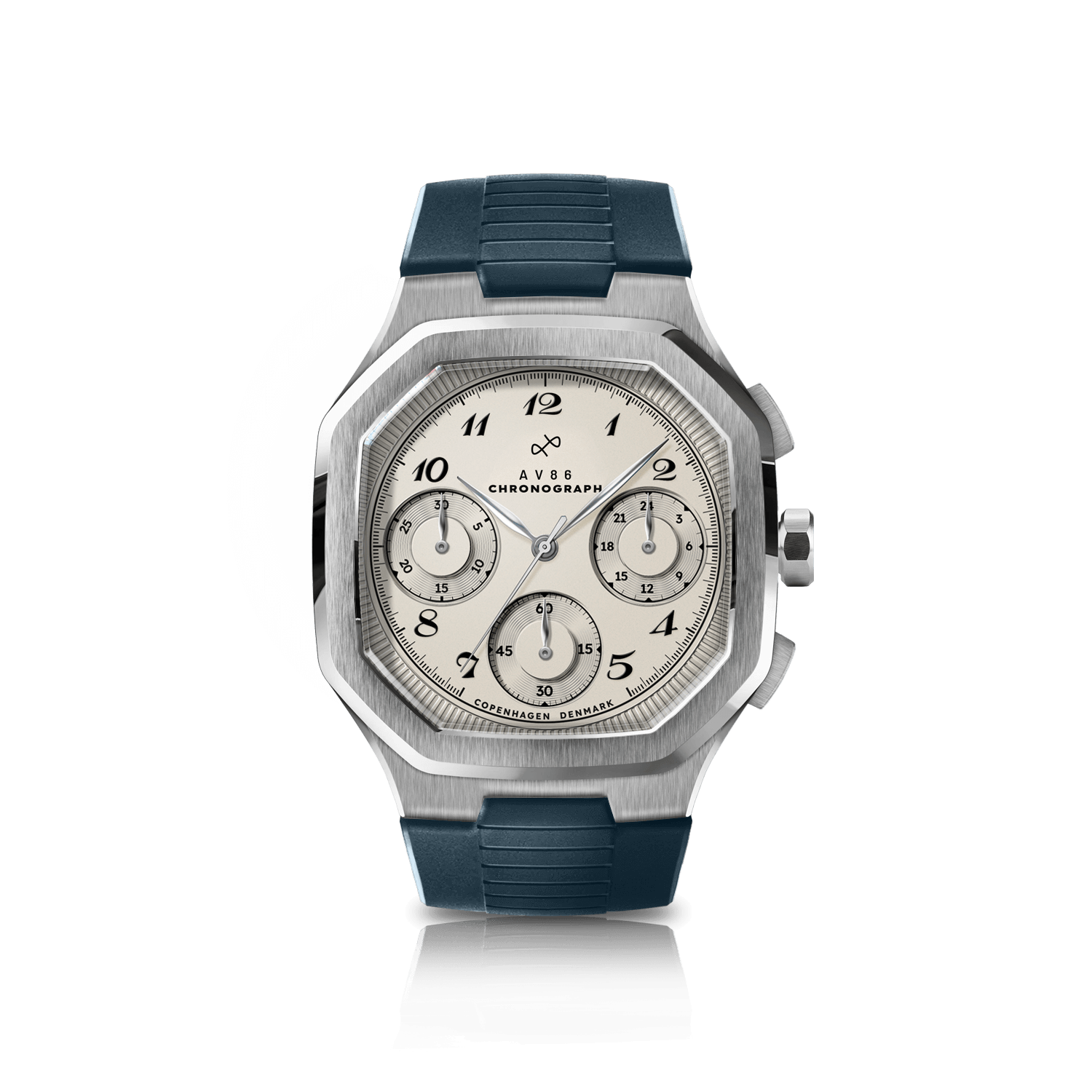 1904 Chronograph, Steel / Off White