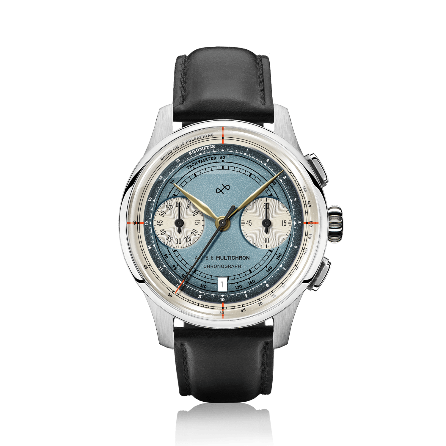 1934 Multichron, Steel / Sky Blue