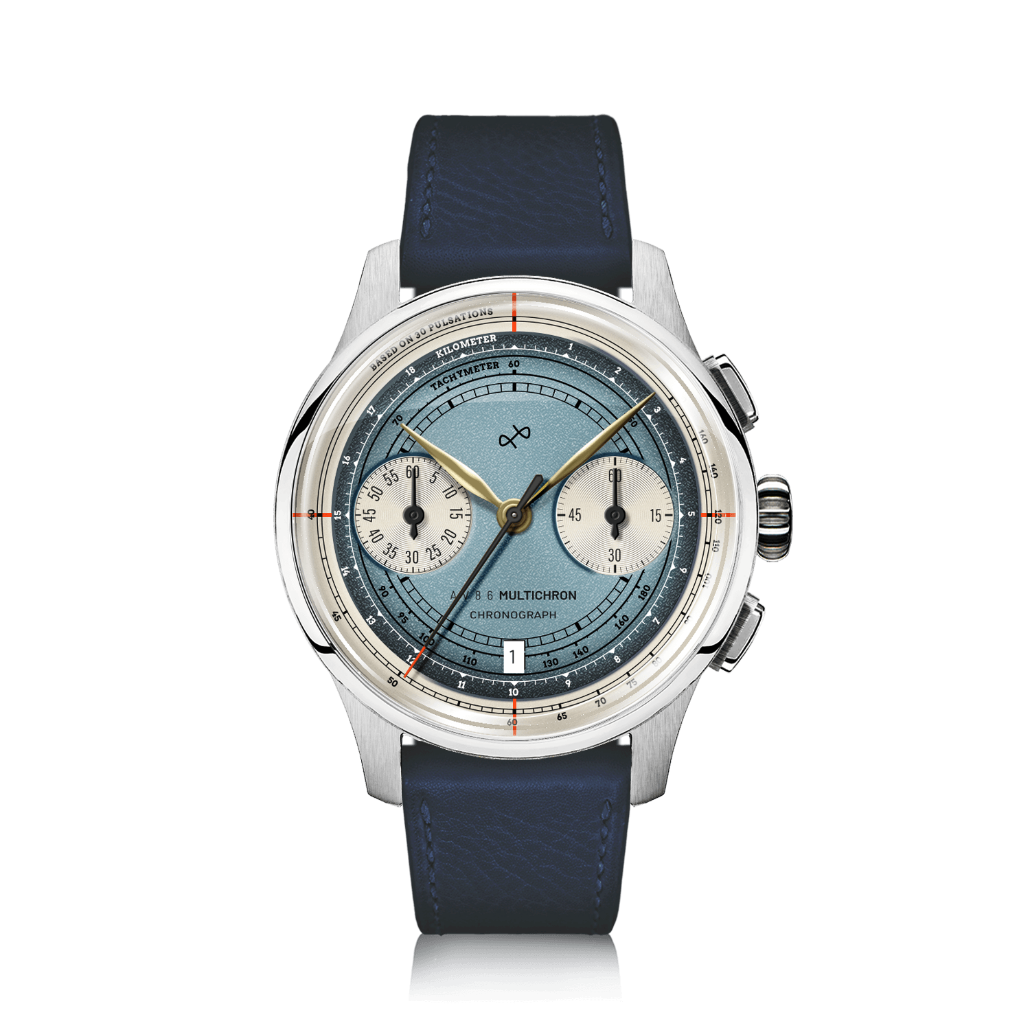 1934 Multichron, Steel / Sky Blue