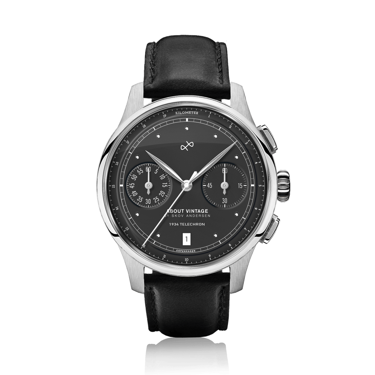 アラキラリ 1934 Telechron, Steel / Black | Free engraving | AV86