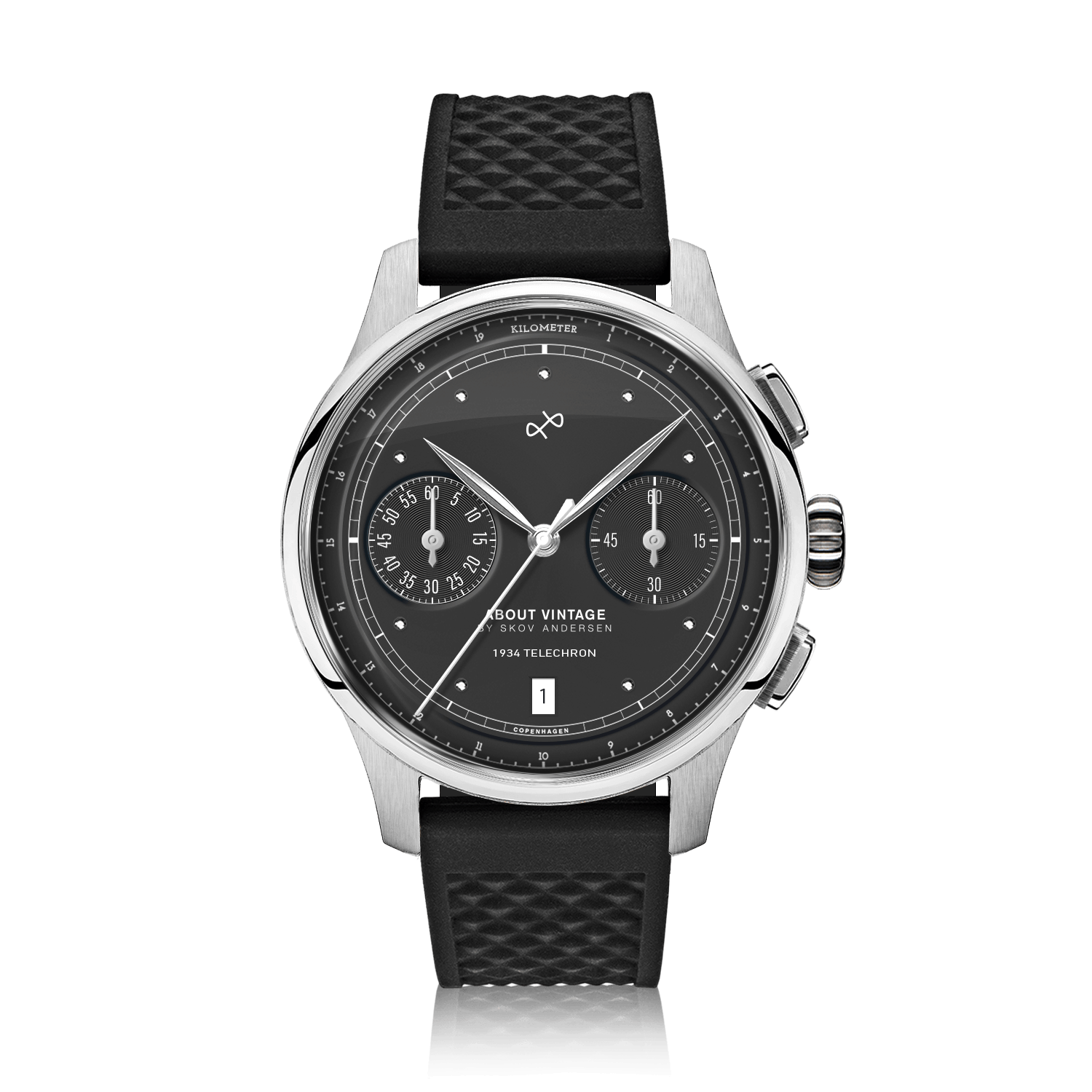 1934 Telechron, Steel / Black