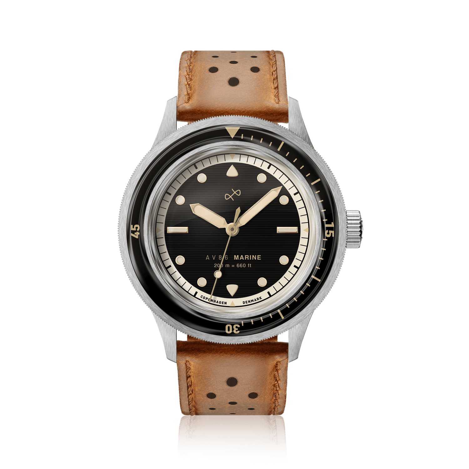 1956 Marine, Steel / Black Gilt